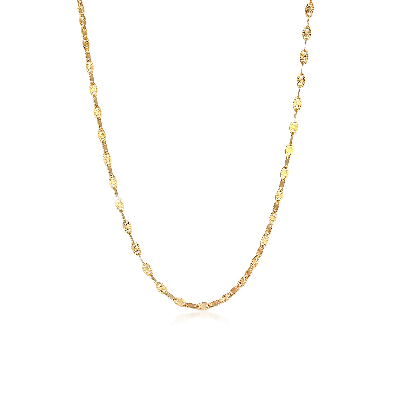 Gold - Elli PREMIUM | Vintage-Halskette | 925 Sterling Silber vergoldet