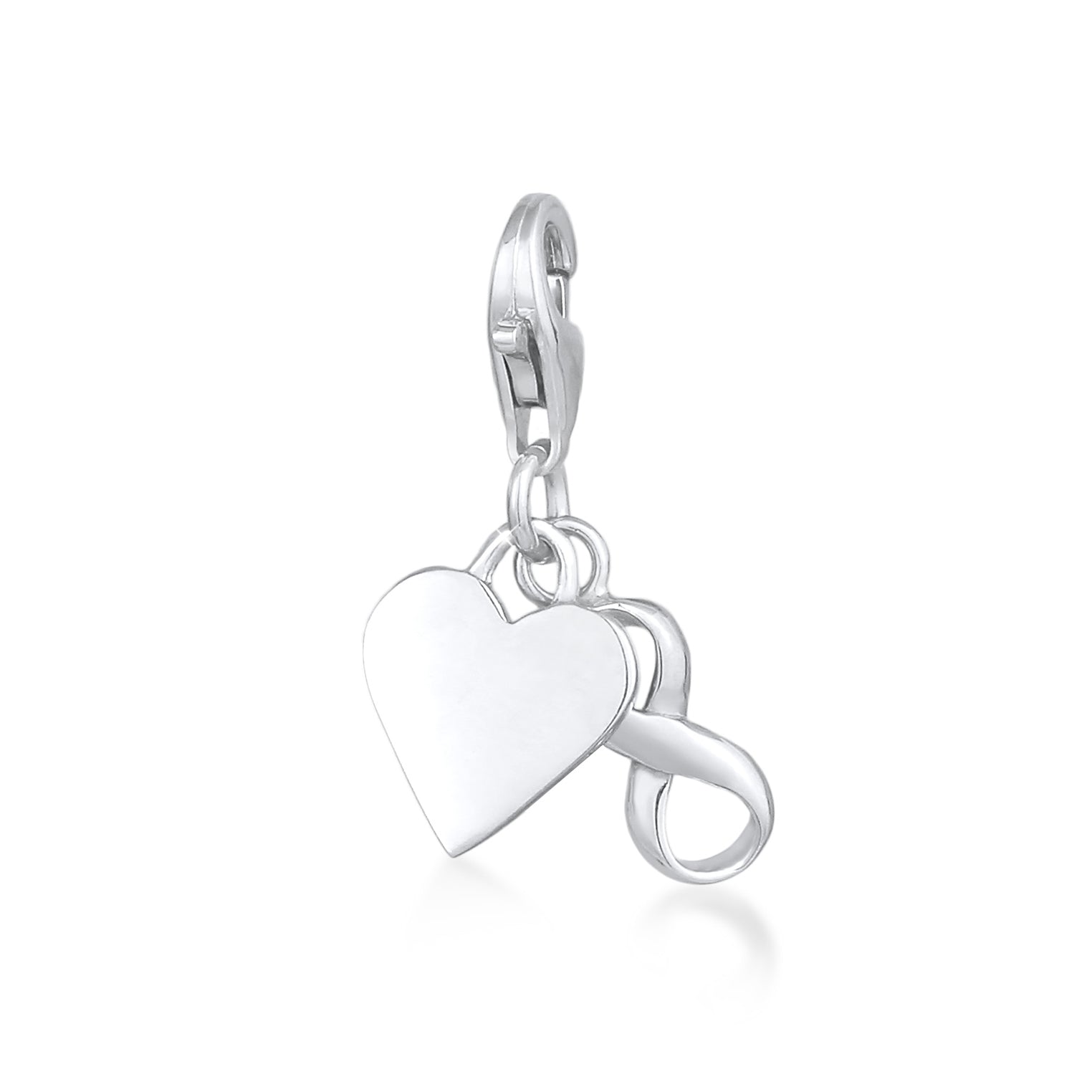 Silber - Nenalina | Charm Herz | 925er Sterling Silber