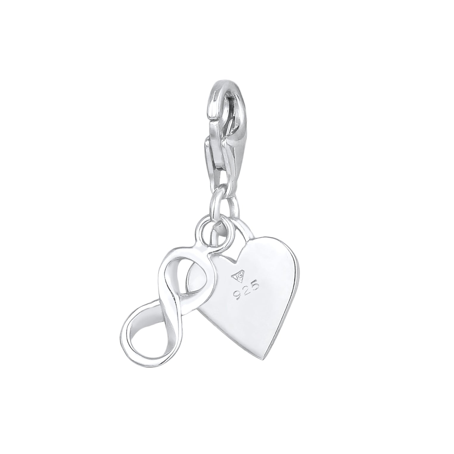 Silber - Nenalina | Charm Herz | 925er Sterling Silber