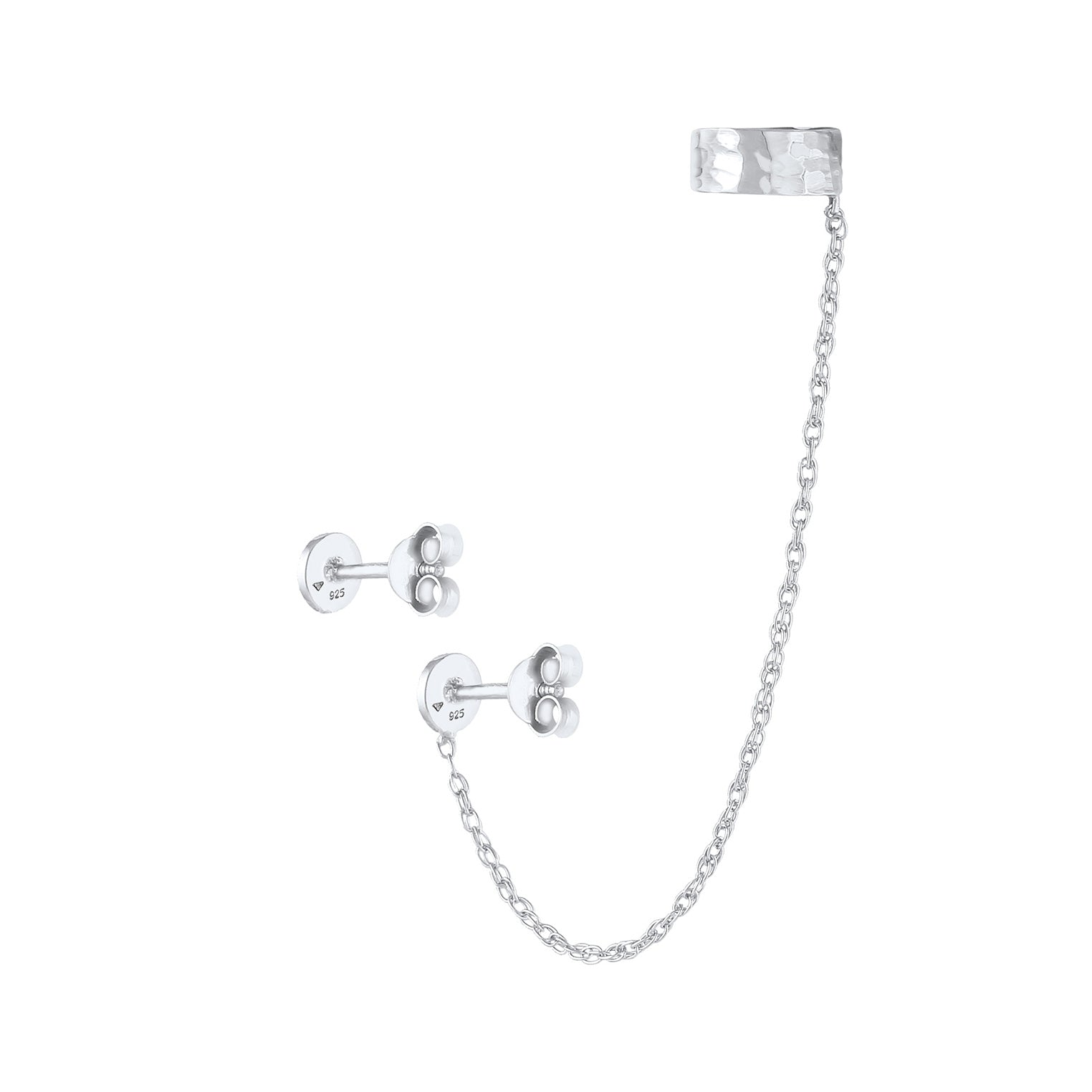 Silber - Elli | Ohrhänger Ear Chain | 925er Sterling Silber