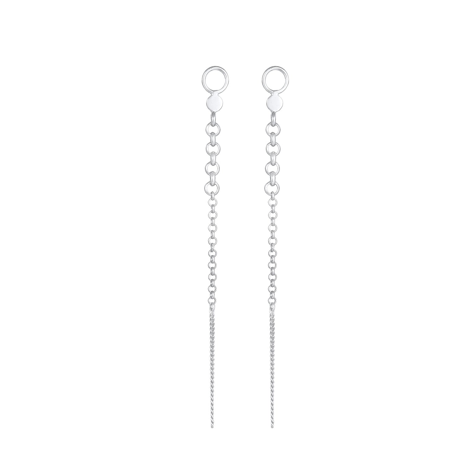 Silber - Elli | Ohrstecker Ear Chain | 925er Sterling Silber