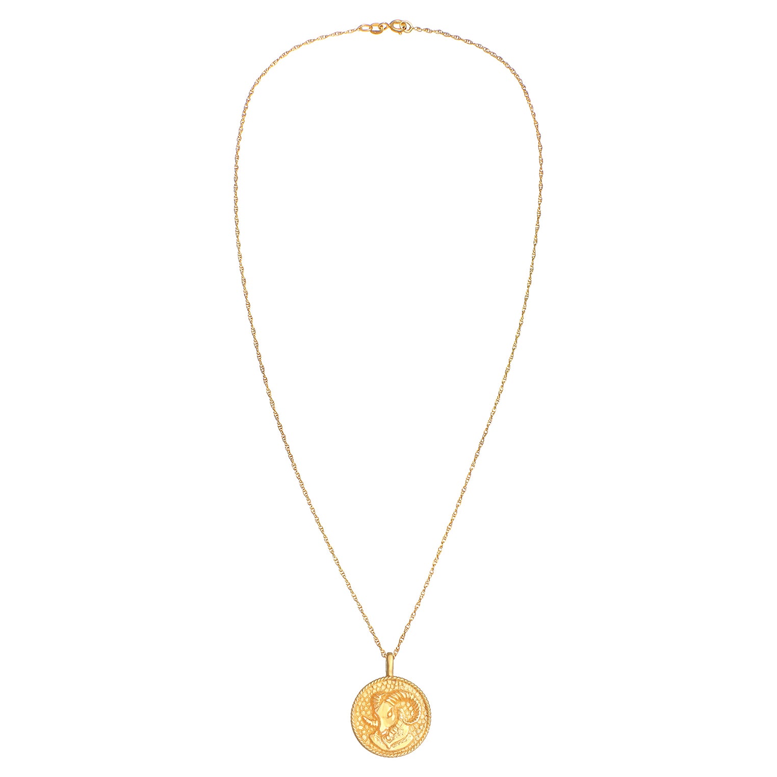 Gold - Elli | Halskette Sternzeichen Widder | 925 Sterling Silber vergoldet