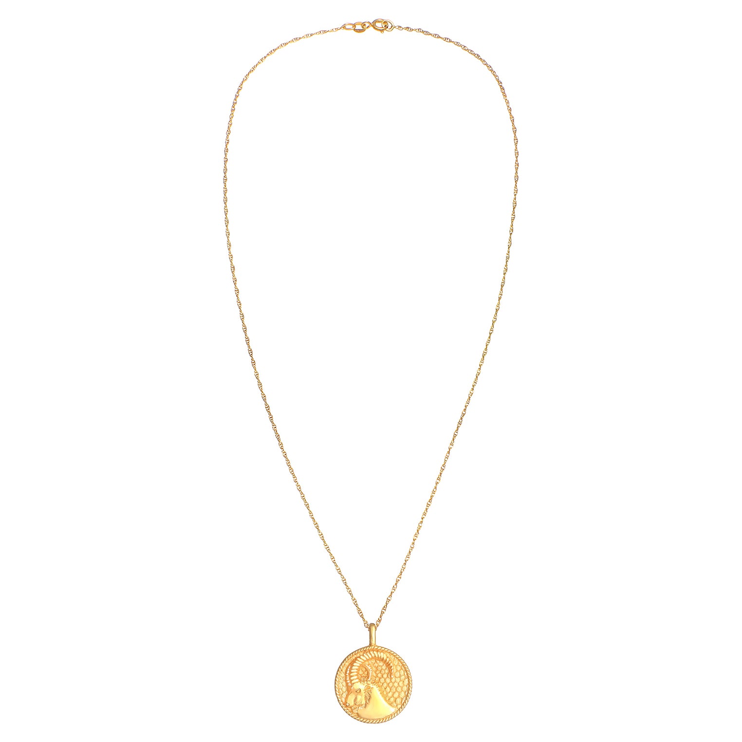 Gold - Elli | Halskette Sternzeichen Steinbock | 925 Sterling Silber vergoldet