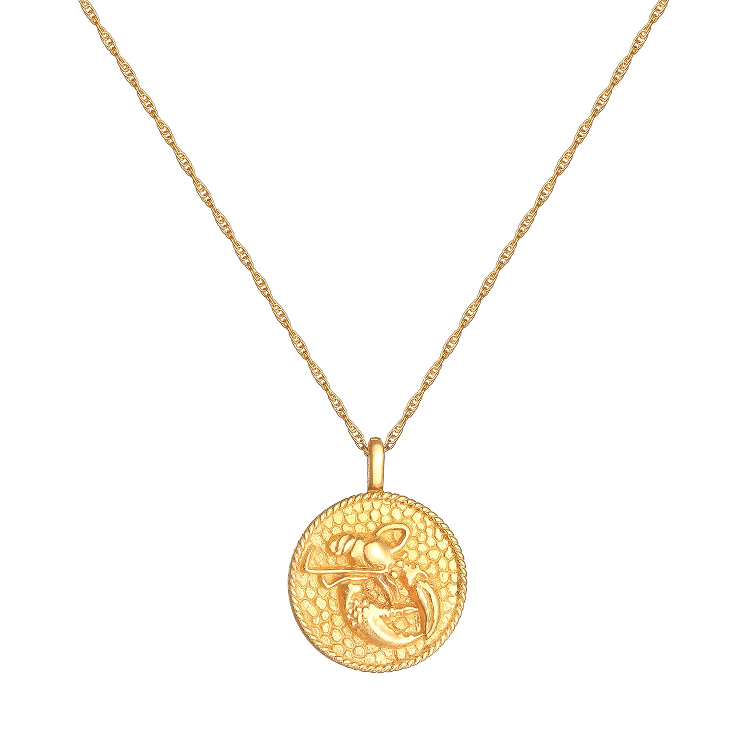 Gold - Elli | Halskette Sternzeichen Krebs | 925 Sterling Silber vergoldet