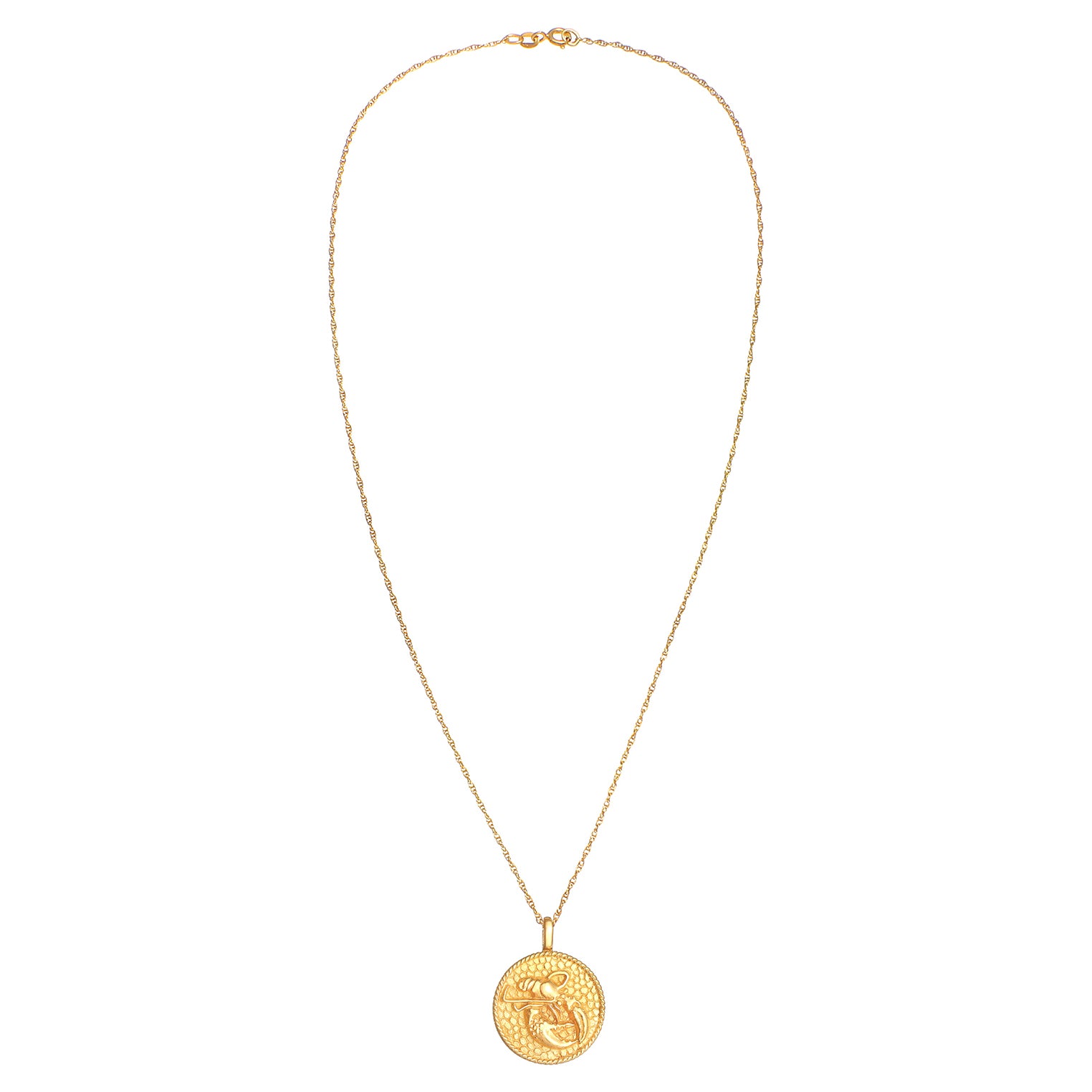 Gold - Elli | Halskette Sternzeichen Krebs | 925 Sterling Silber vergoldet