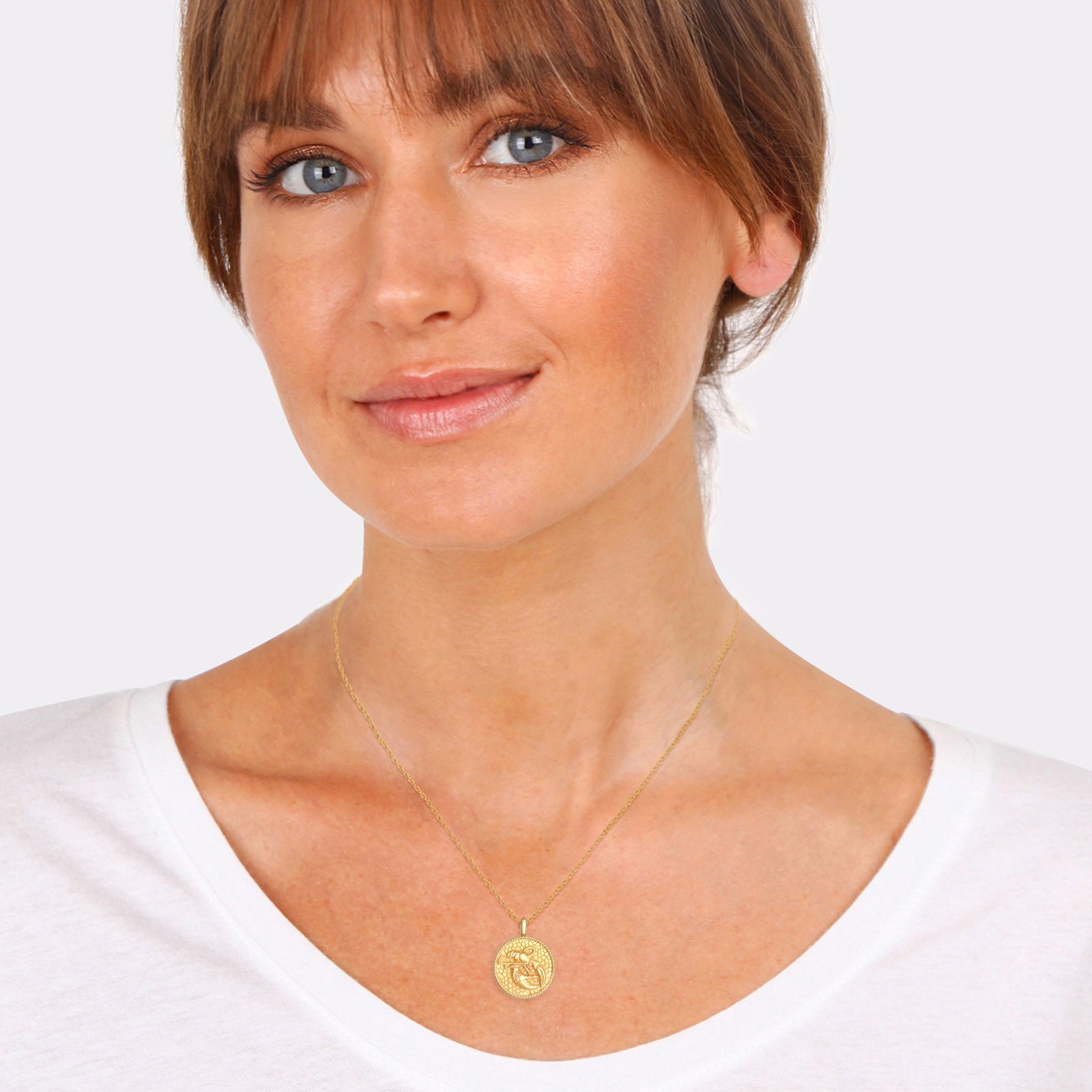 Gold - Elli | Halskette Sternzeichen Krebs | 925 Sterling Silber vergoldet