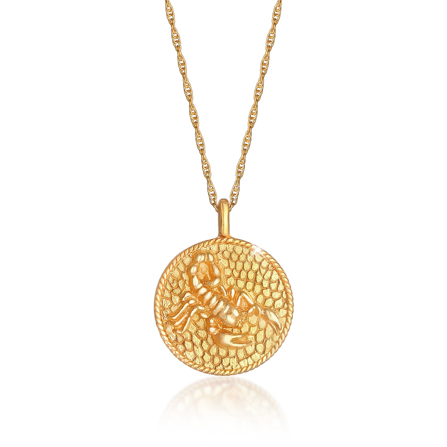 Gold - Elli | Halskette Sternzeichen Skorpion | 925 Sterling Silber vergoldet