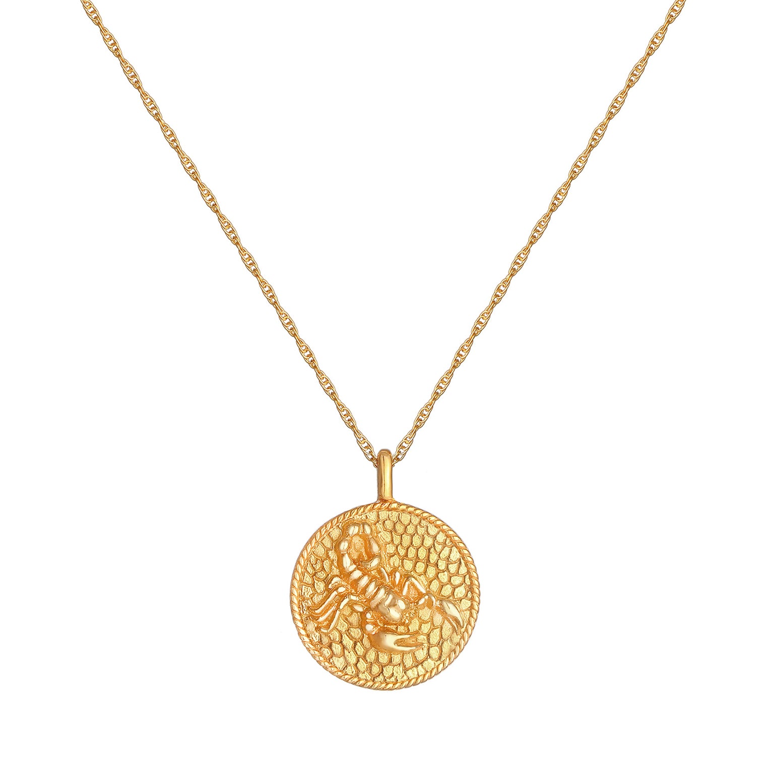 Gold - Elli | Halskette Sternzeichen Skorpion | 925 Sterling Silber vergoldet