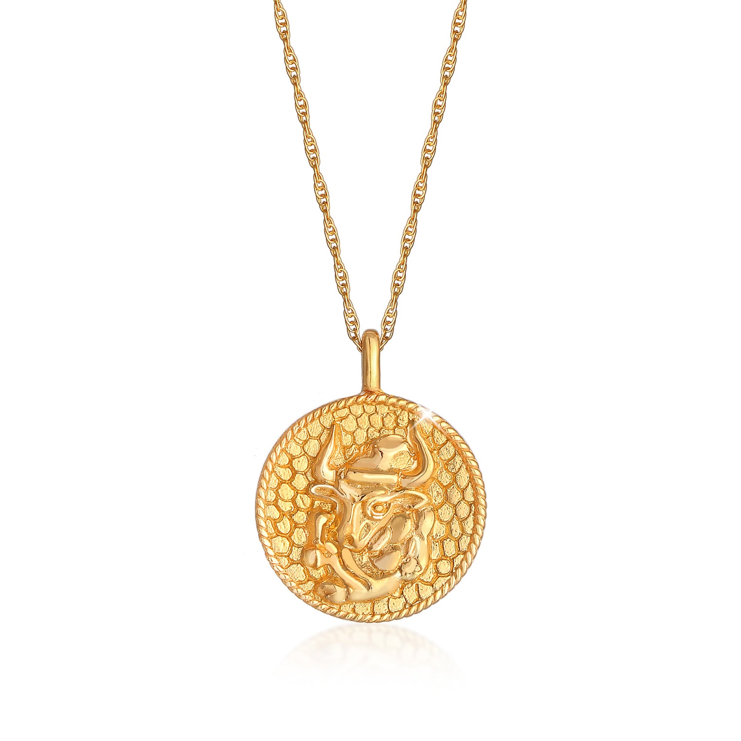Gold - Elli | Halskette Sternzeichen Stier | 925 Sterling Silber vergoldet