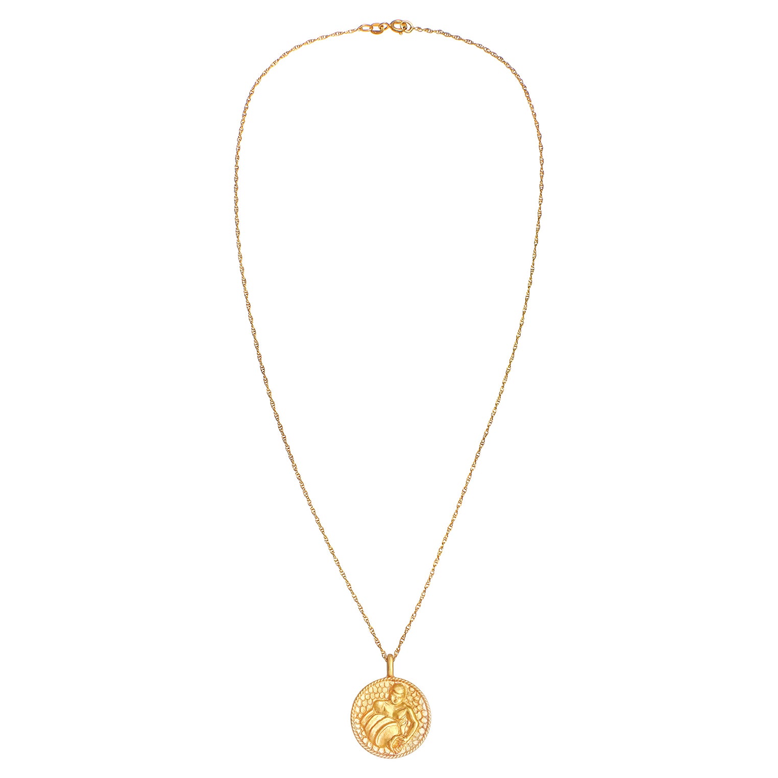 Gold - Elli | Halskette Sternzeichen Wassermann | 925er Sterling Silber vergoldet