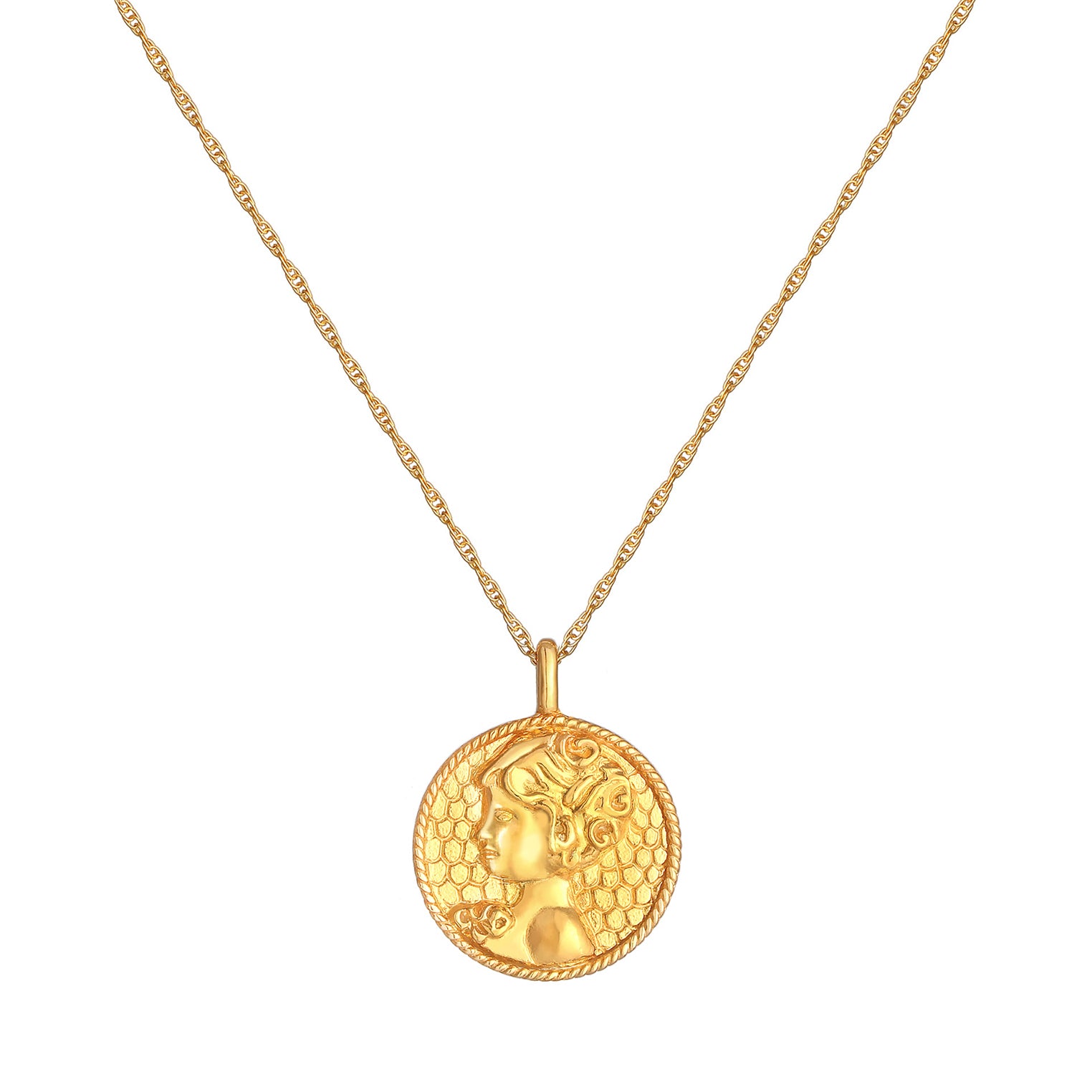 Gold - Elli | Halskette Sternzeichen Jungfrau | 925 Sterling Silber vergoldet