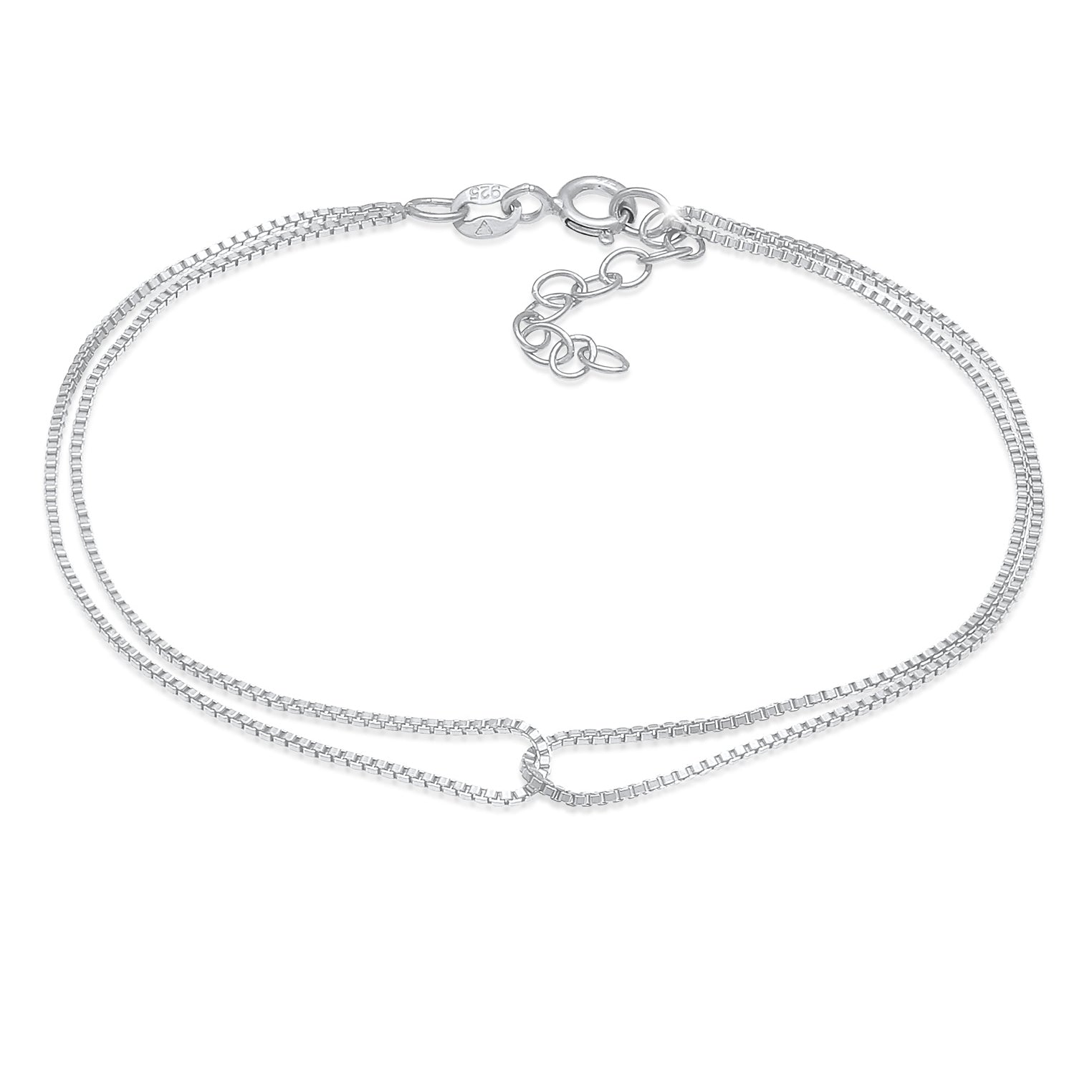 Silber - Elli | Venezianer-Gliederarmband | 925er Sterling Silber