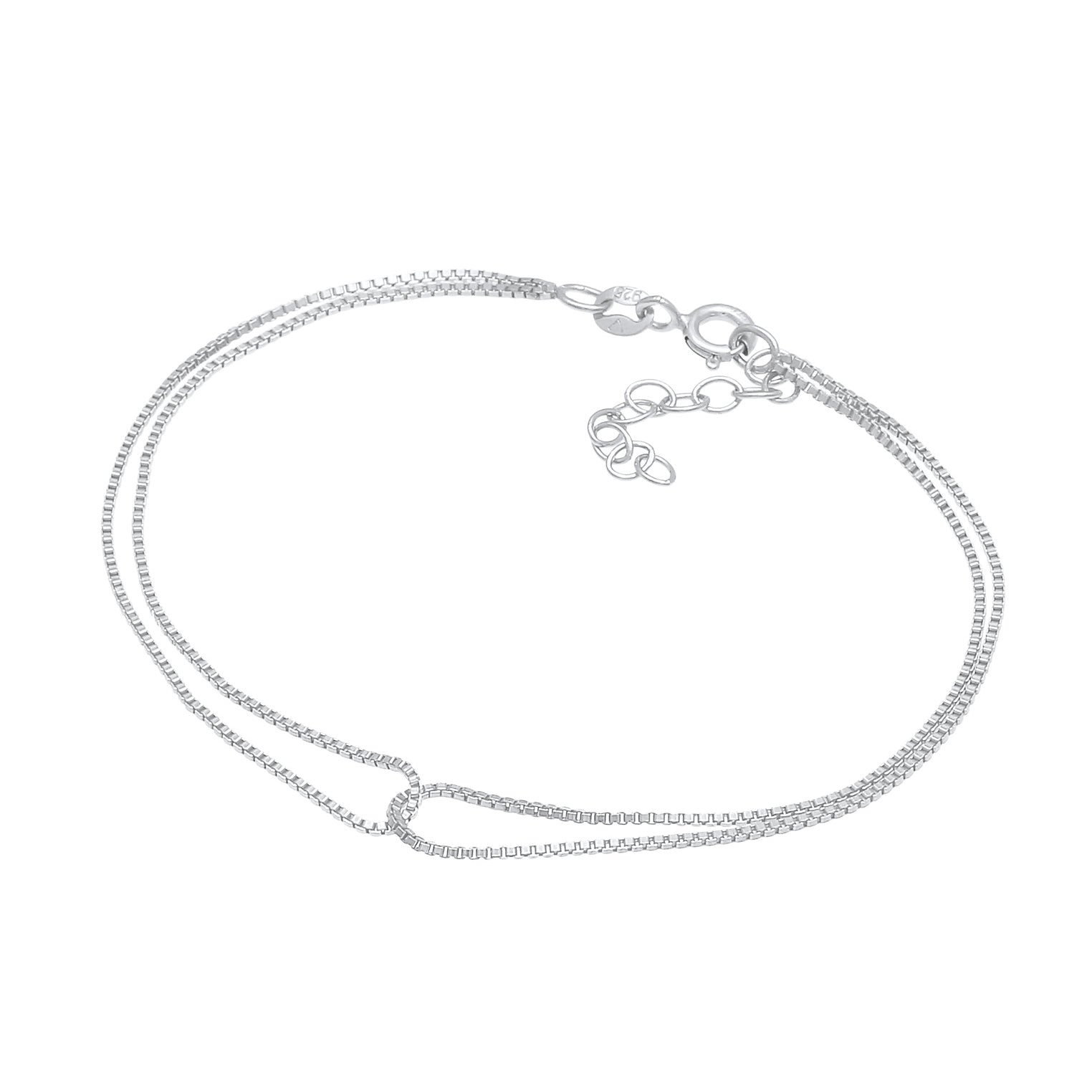 Silber - Elli | Venezianer-Gliederarmband | 925er Sterling Silber