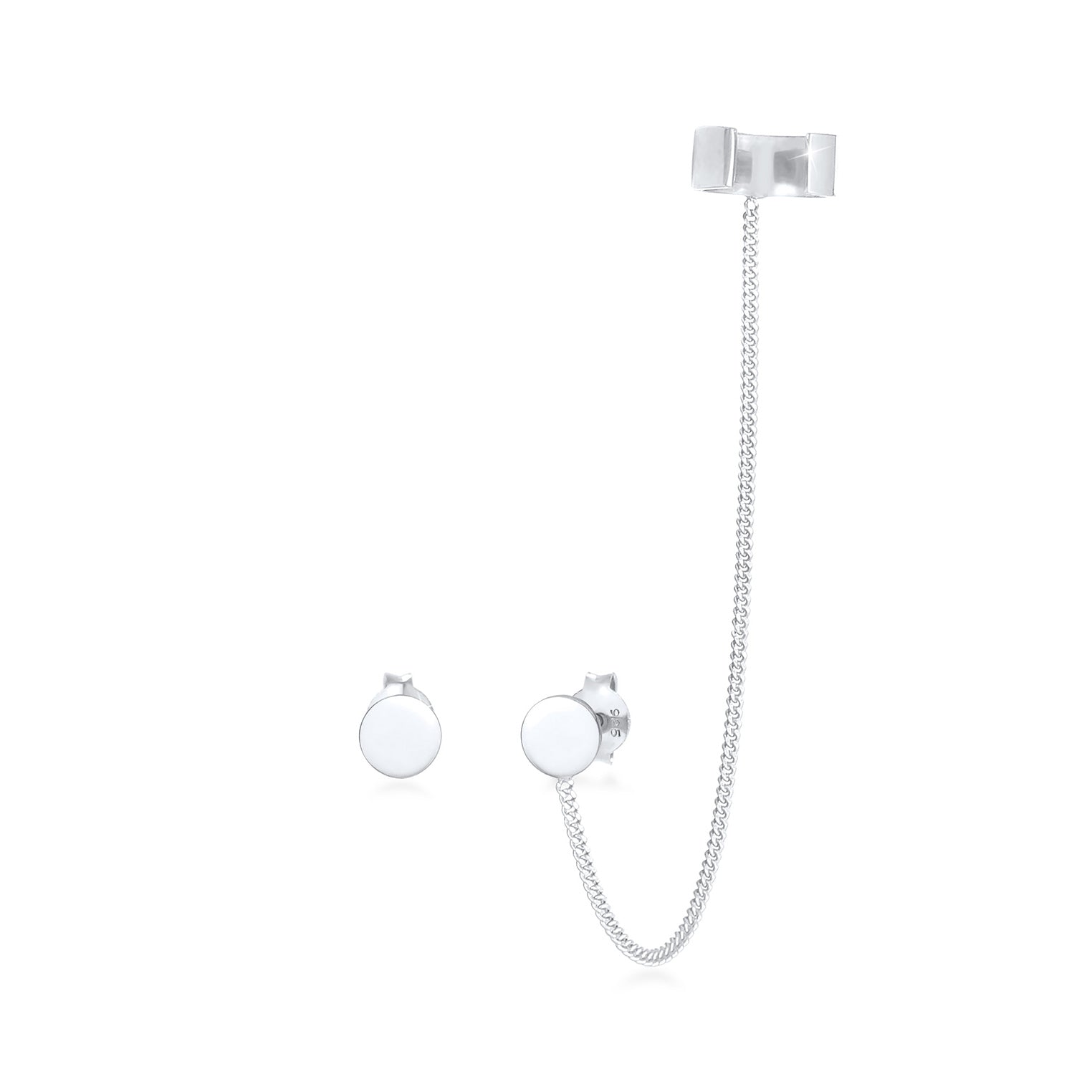 Silber - Elli | Ohrstecker | 925er Sterling Silber