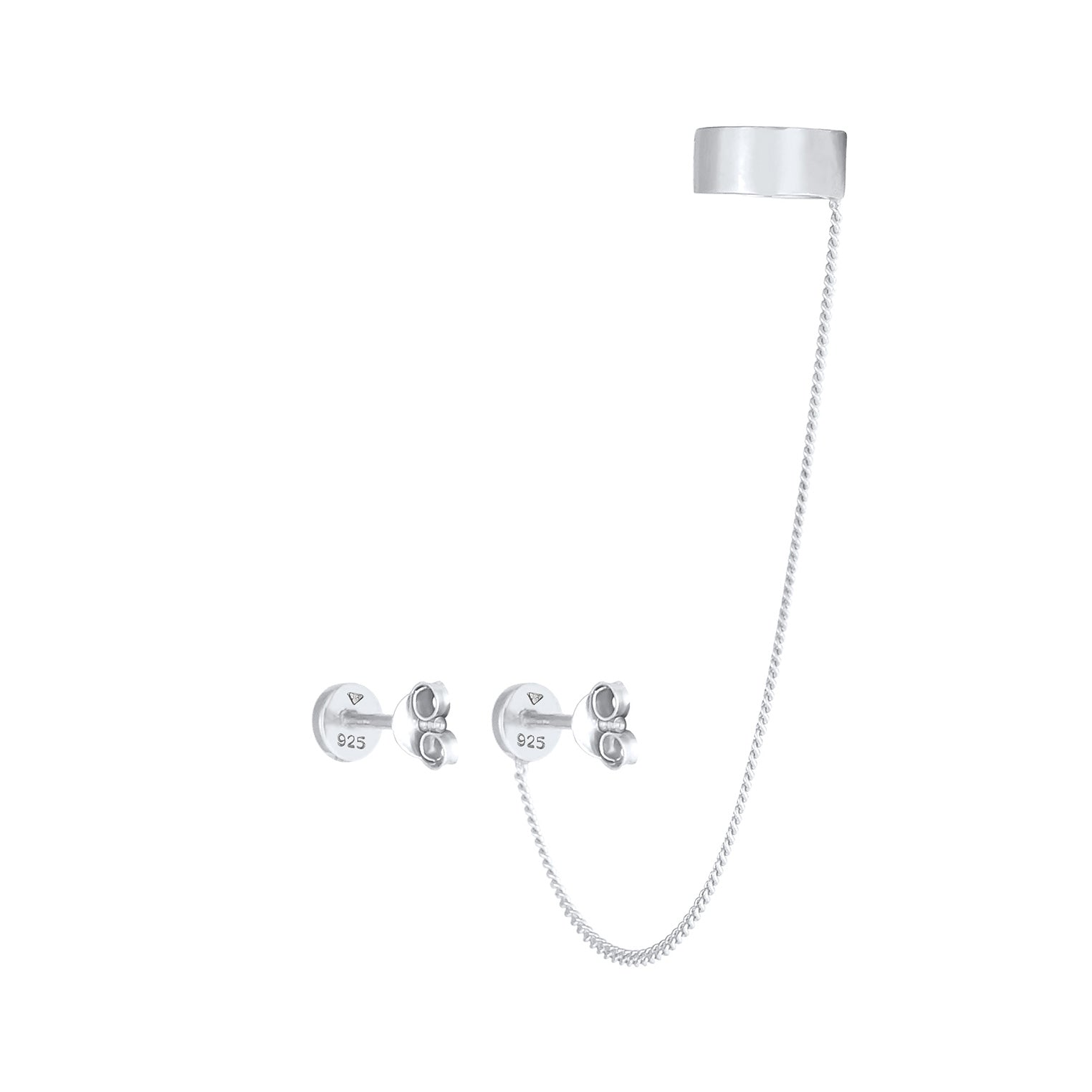 Silber - Elli | Ohrstecker | 925er Sterling Silber