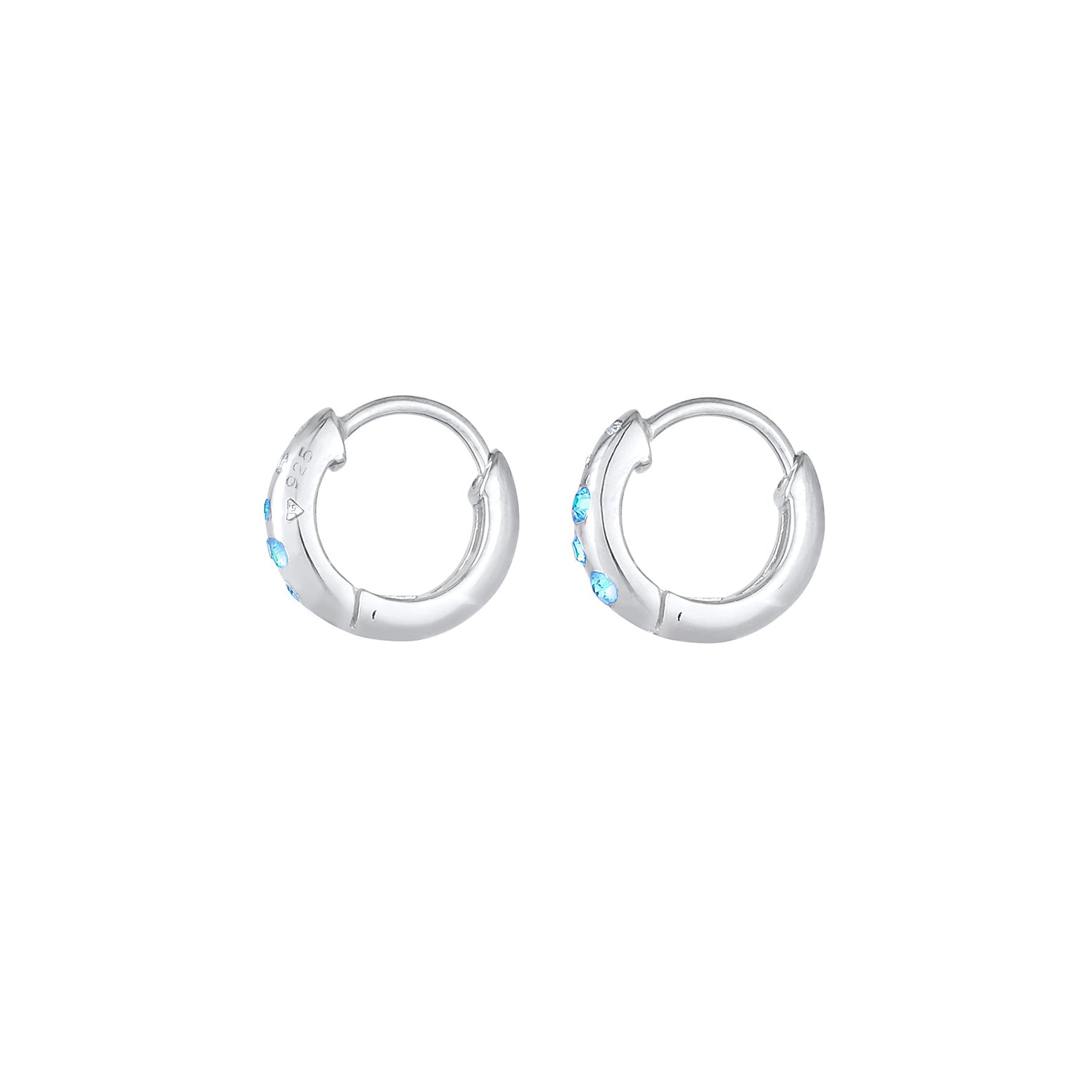Silber - Elli | Ohrring | Kristall ( Hellblau ) | 925er Sterling Silber