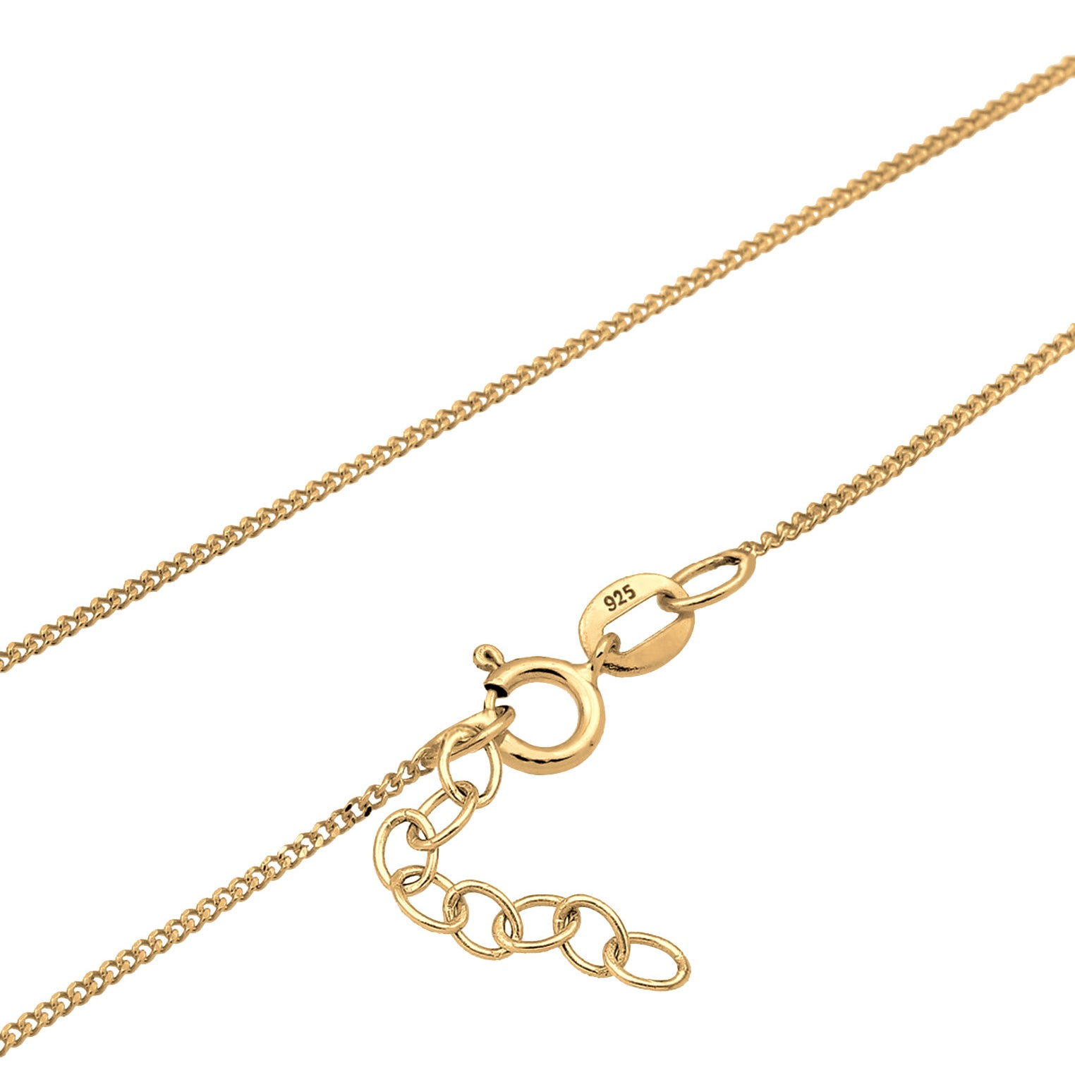 Gold - Elli | Halskette Blume | Mit Kristallen von Swarovski® (Hellblau) | 925 Sterling Silber vergoldet