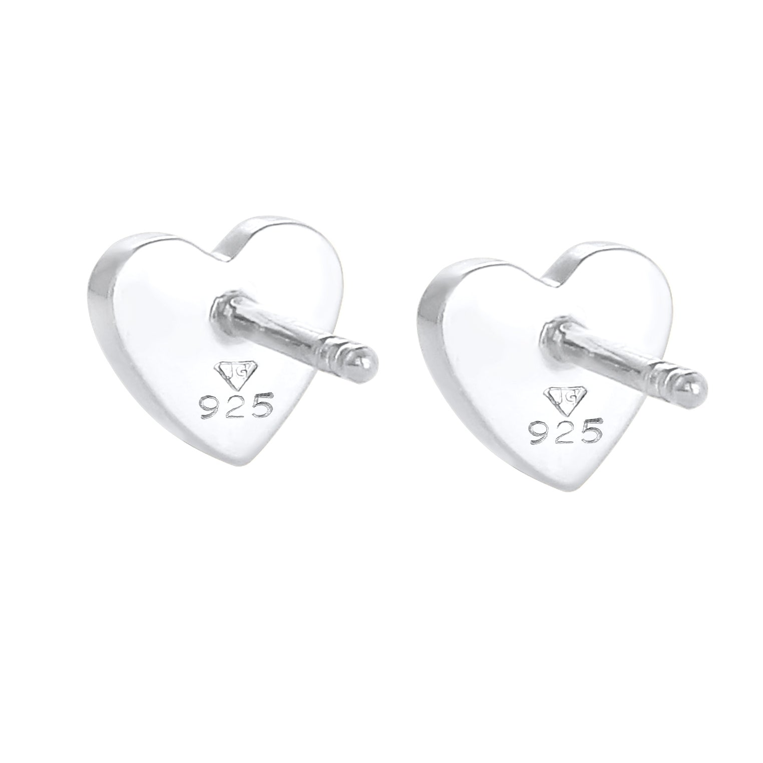 Silber - Elli | Ohrring Herz | 925er Sterling Silber
