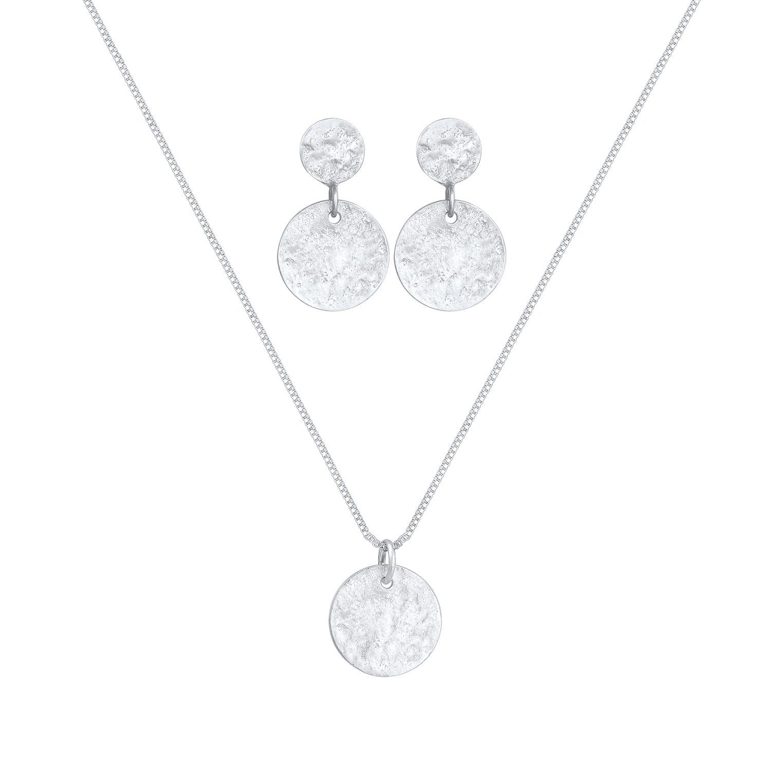 Silber - Elli | Venezianer-Schmuckset  Geo | 925er Sterling Silber