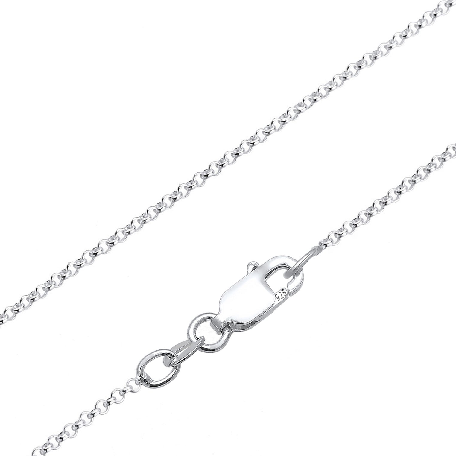 Silber - Elli DIAMONDS | Halskette Herz | Diamant (Weiß, 0,04 ct) | 925er Sterling Silber
