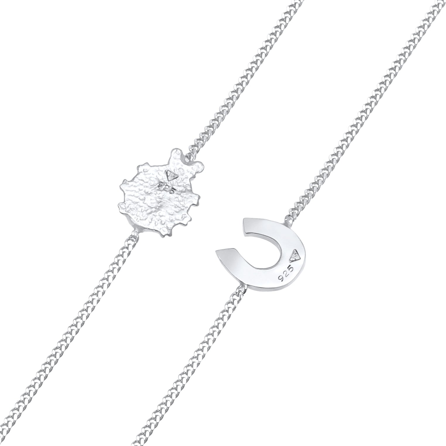 Silber - Elli | Armbandset Hufeisen | 925er Sterling Silber