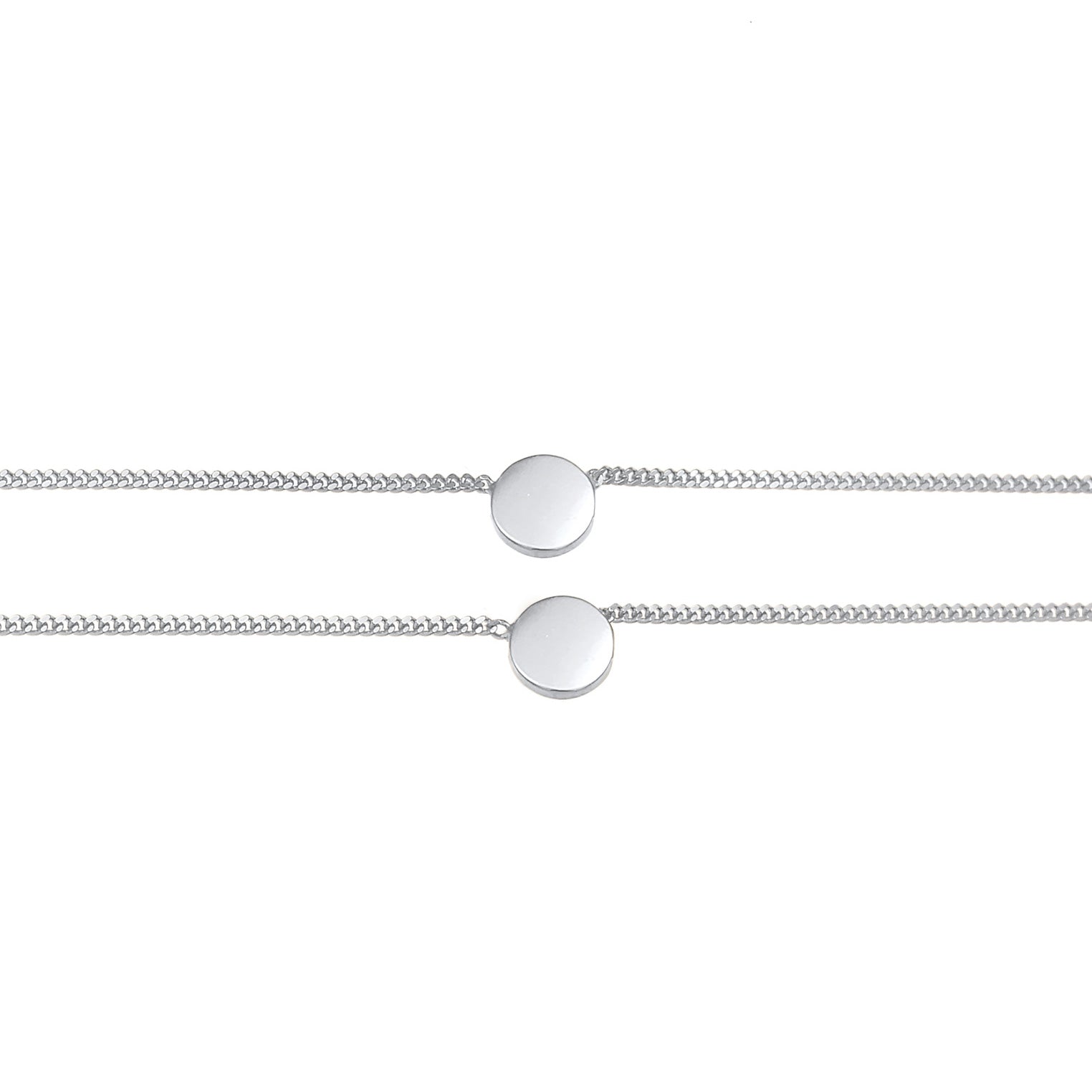 Silber - Elli | Choker Disc | 925er Sterling Silber