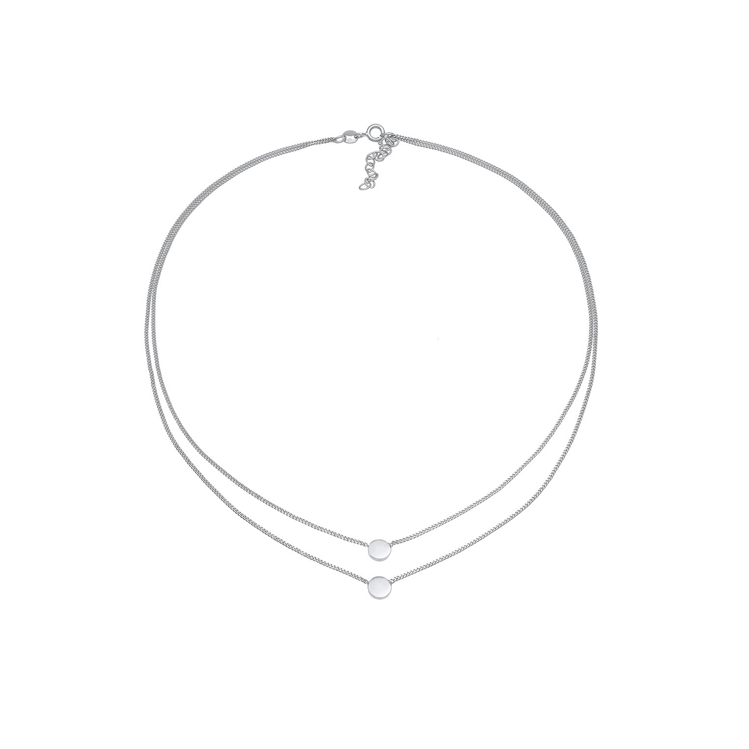 Silber - Elli | Choker Disc | 925er Sterling Silber