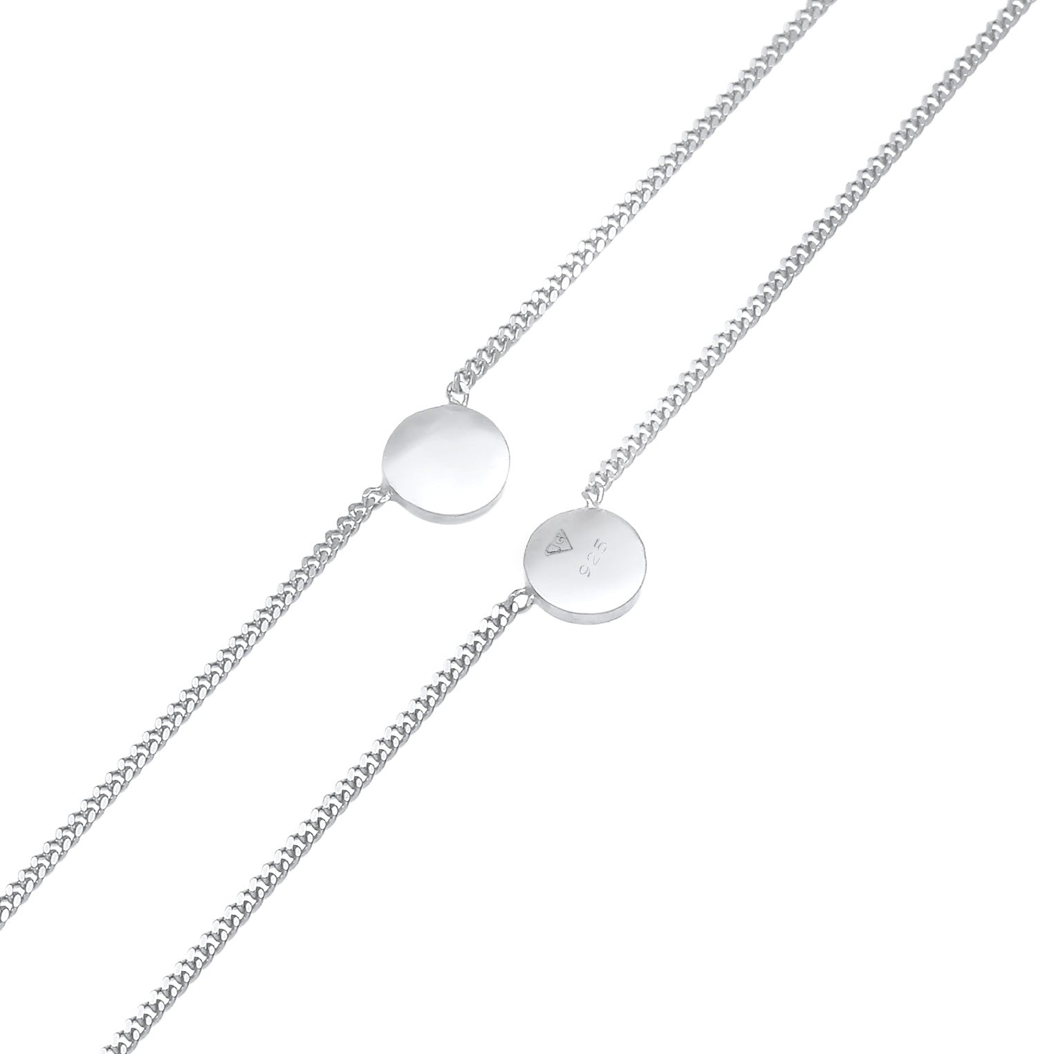 Silber - Elli | Choker Disc | 925er Sterling Silber