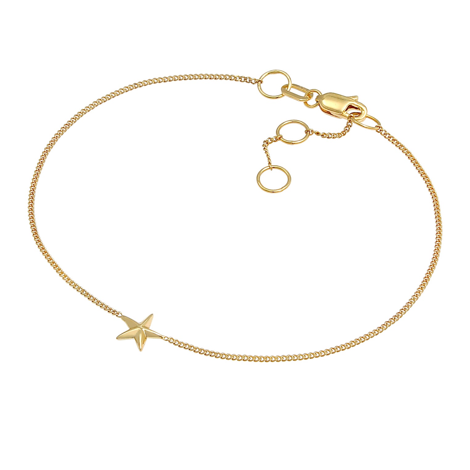 Gold - Elli PREMIUM | Armband Seestern | 375 Gelbgold