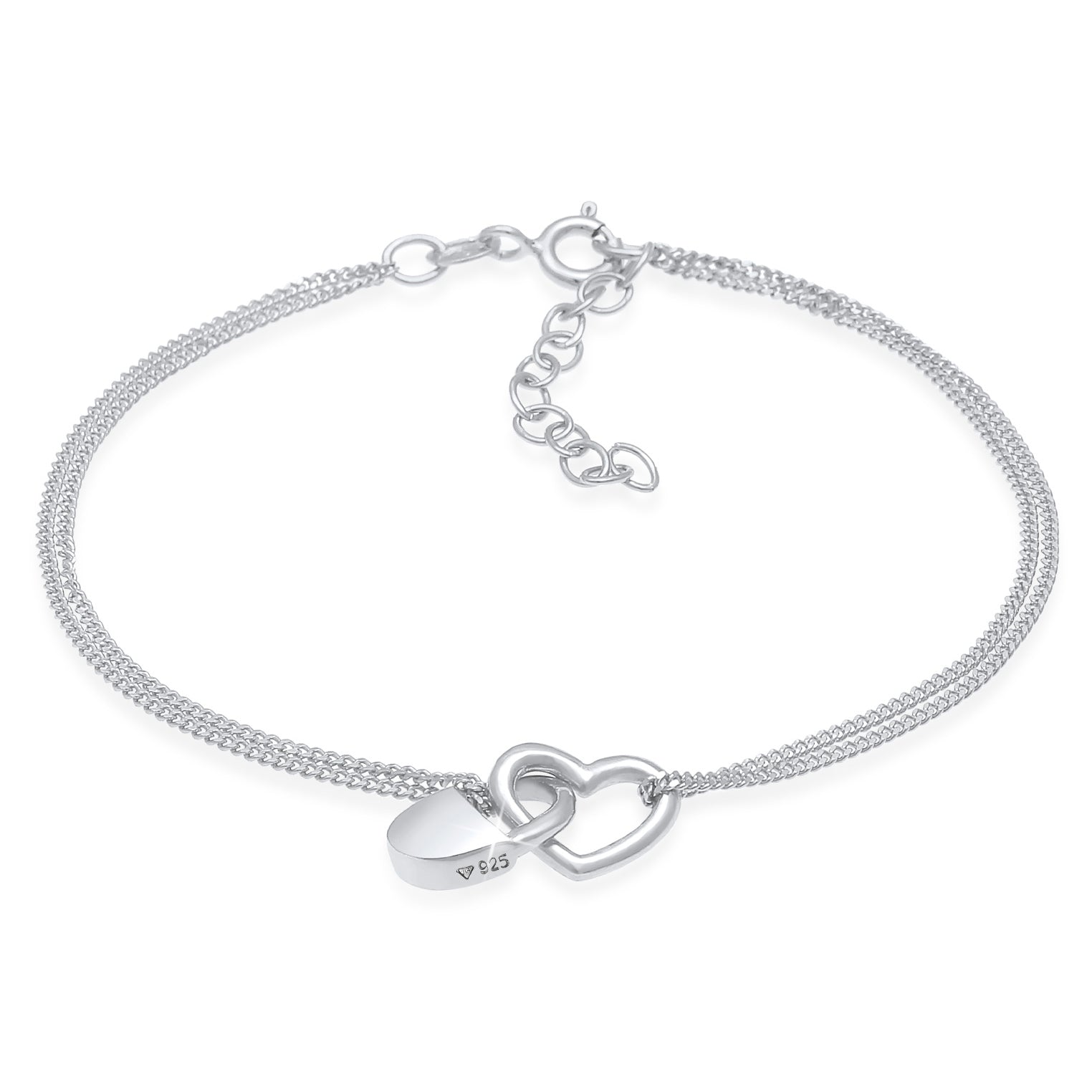 Silber - Elli | Armband Herz | 925er Sterling Silber