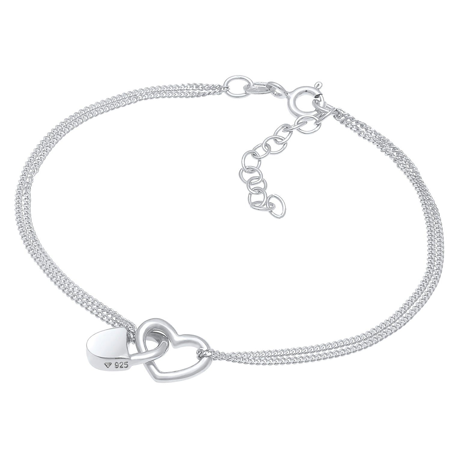 Silber - Elli | Armband Herz | 925er Sterling Silber