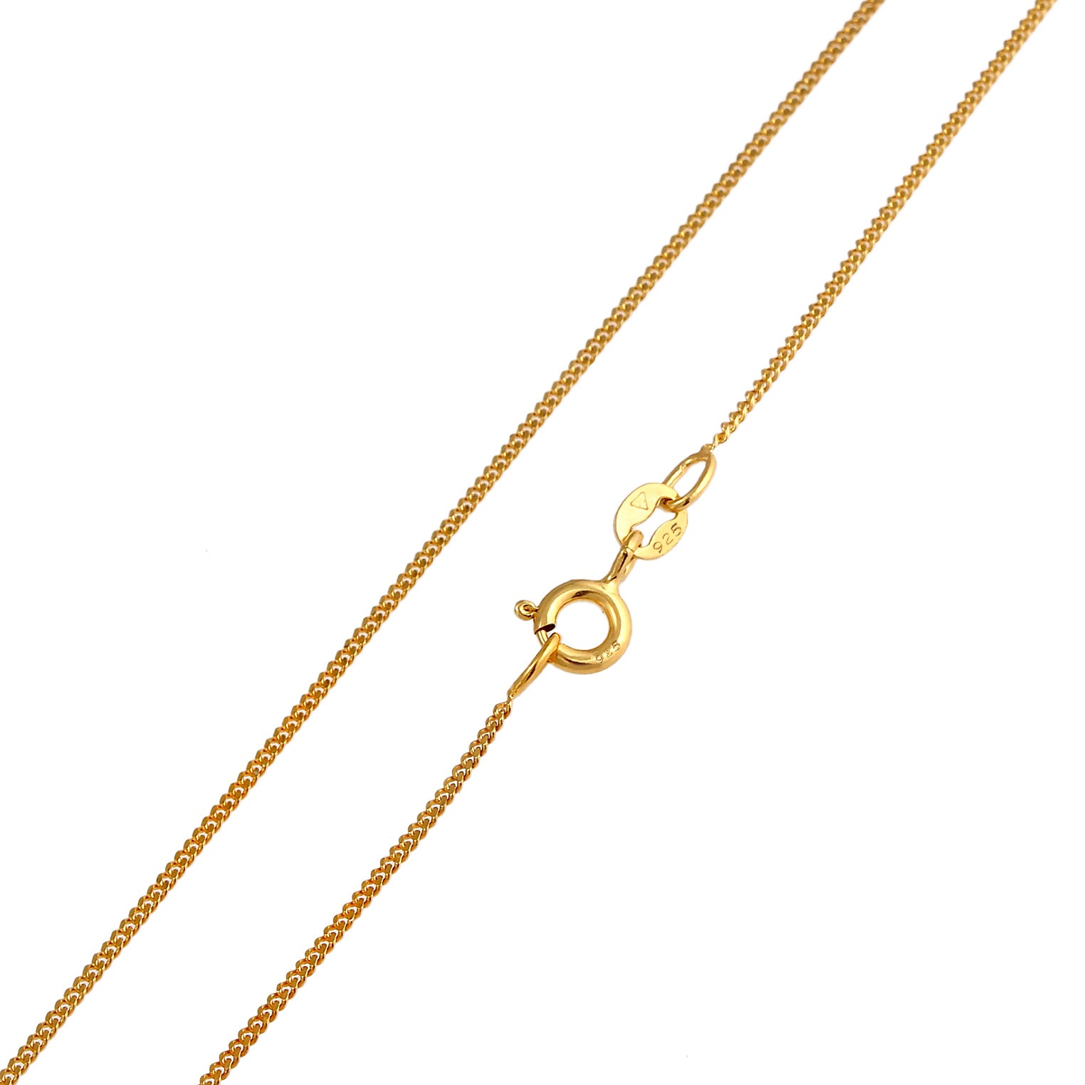 Gold - Elli | Halskette Anhänger | Süßwasserzuchtperle | 925 Sterling Silber vergoldet