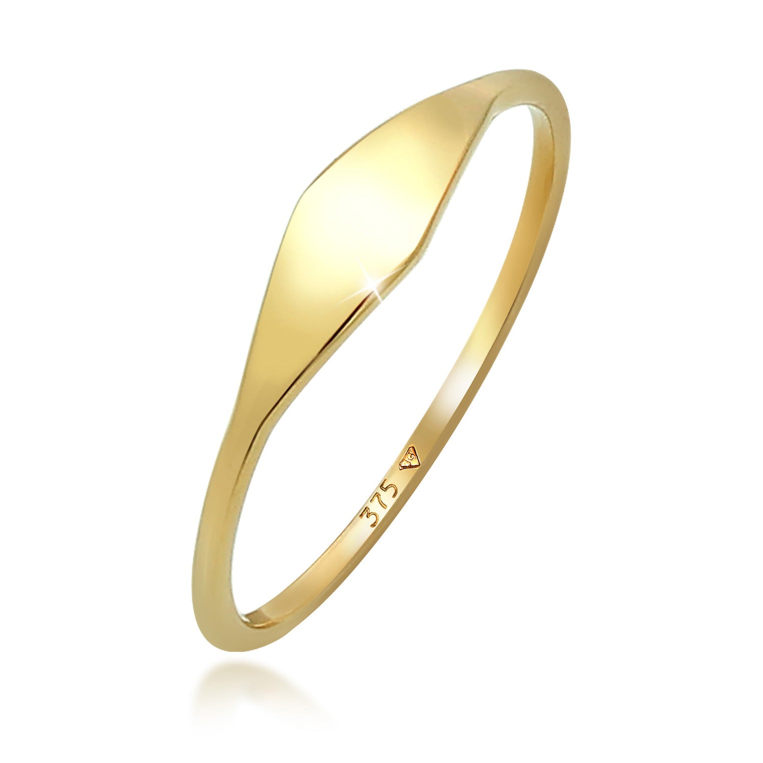 Gold - Elli PREMIUM | Ring Geo | 375 Gelbgold