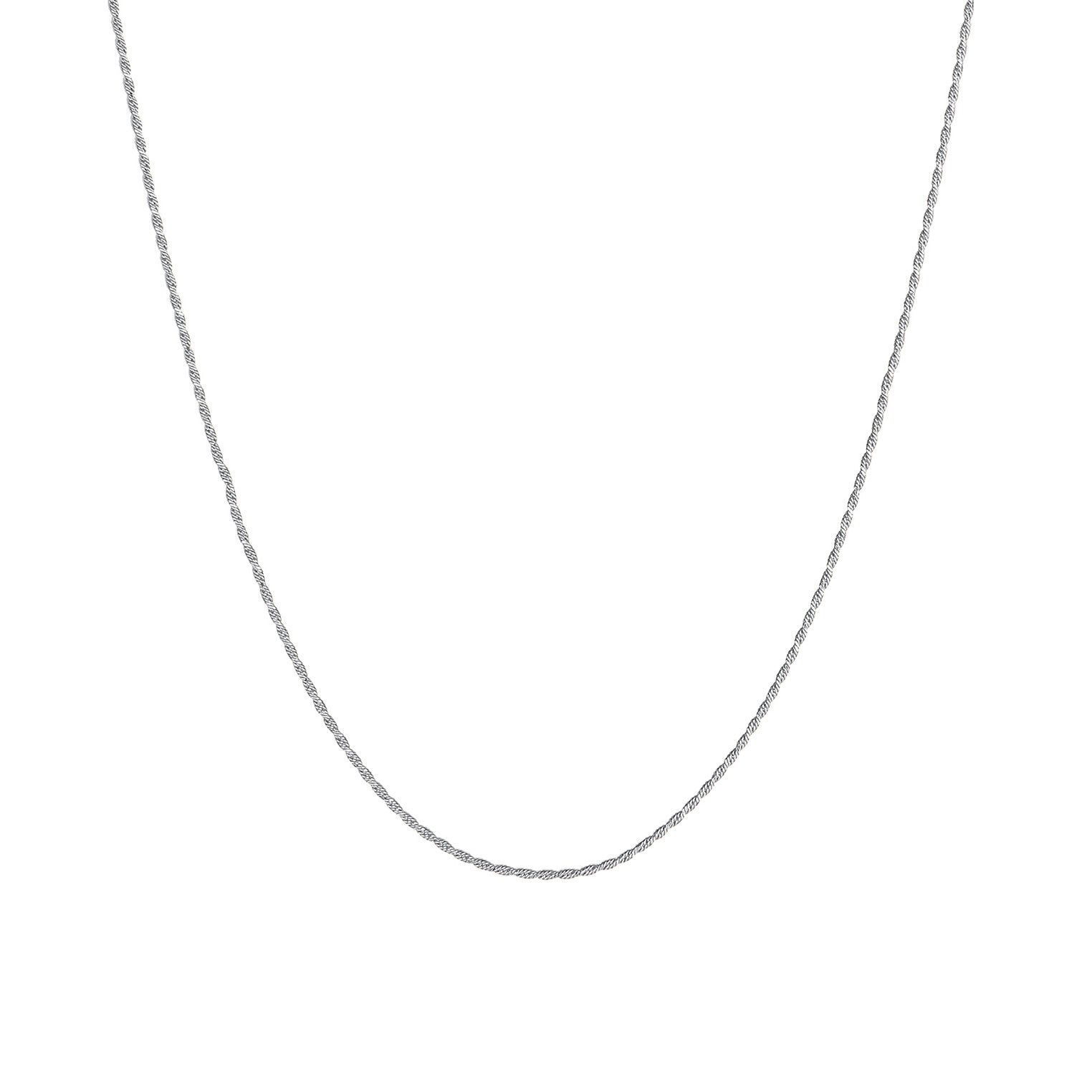 Silber - Elli | Kordel-Halskette Fein | 925er Sterling Silber