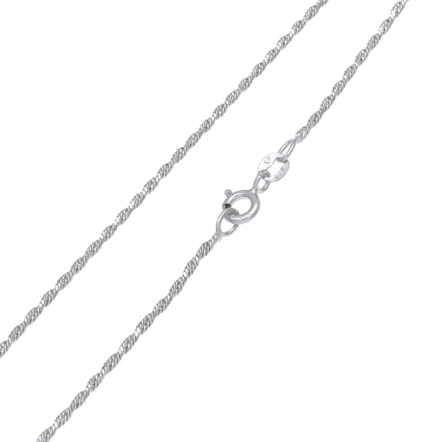 Silber - Elli | Kordel-Halskette Fein | 925er Sterling Silber