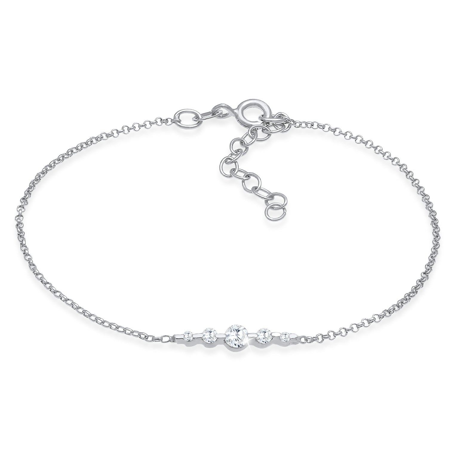 Silber - Elli | Armband | Zirkonia ( Weiß ) | 925er Sterling Silber