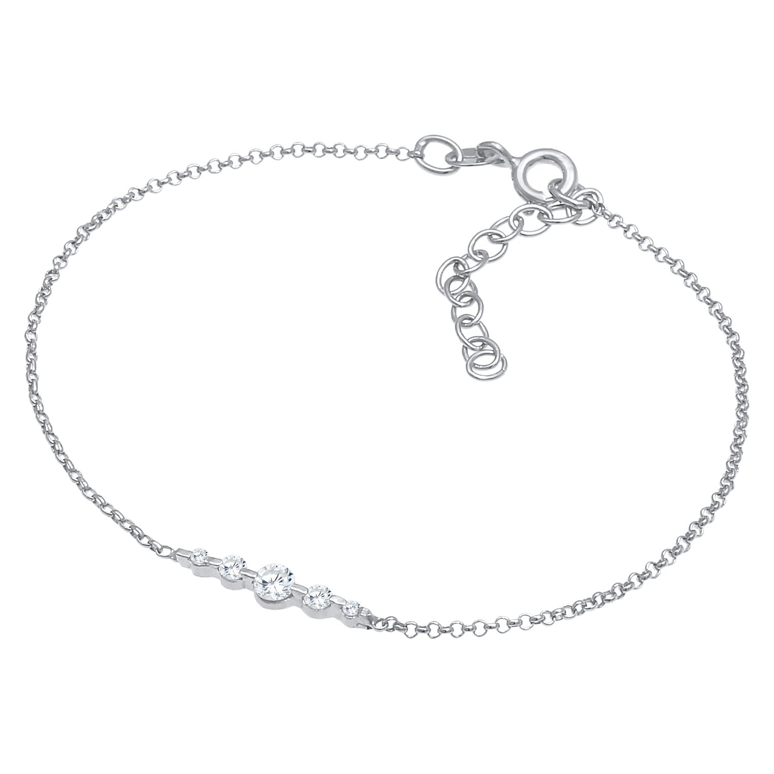 Silber - Elli | Armband | Zirkonia ( Weiß ) | 925er Sterling Silber