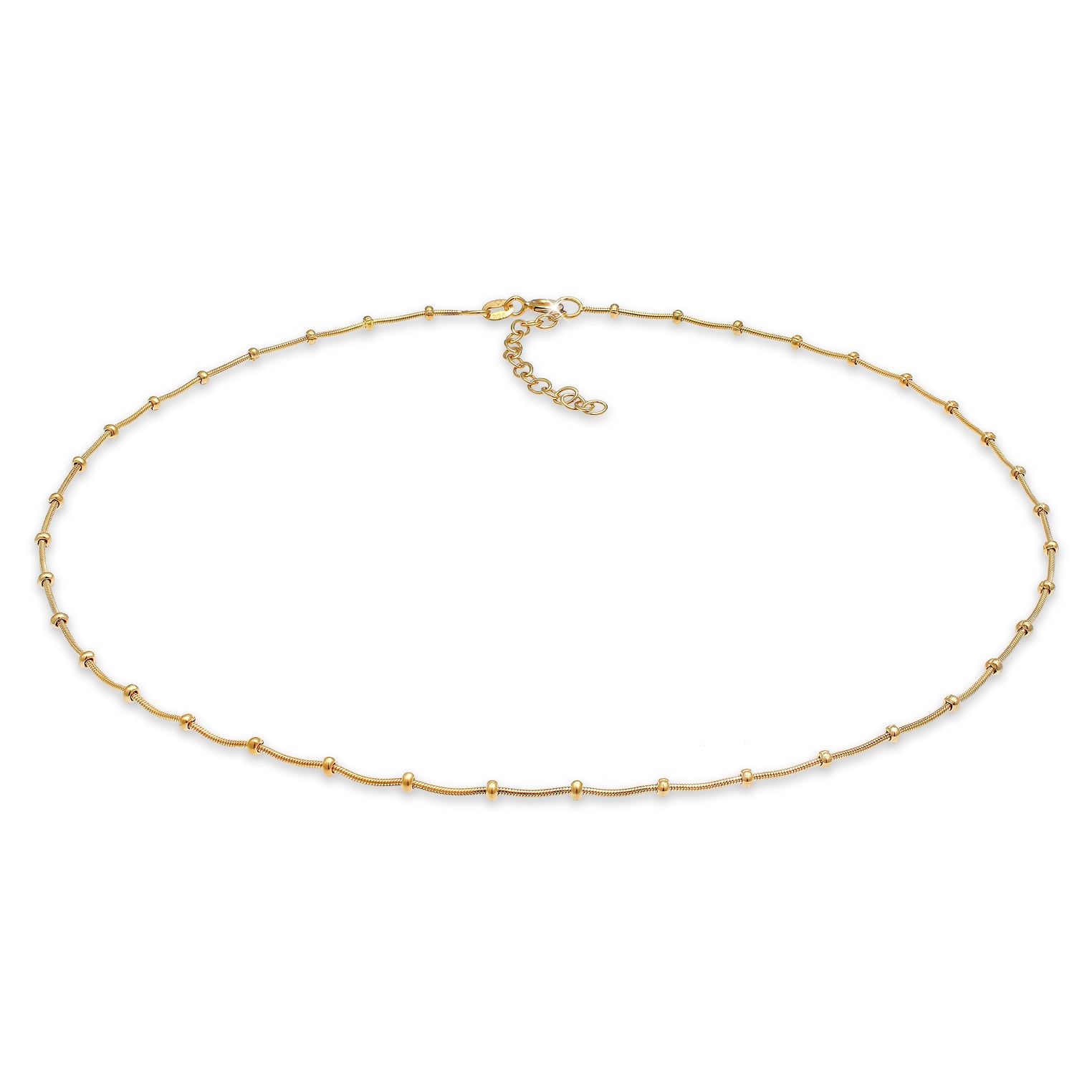 Gold - Elli | Kugel-Choker  | 925er Sterling Silber vergoldet