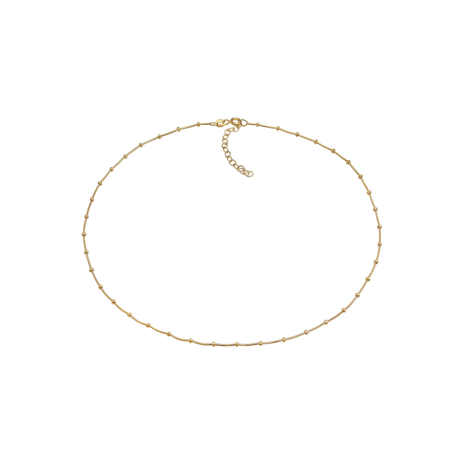 Gold - Elli | Kugel-Choker  | 925er Sterling Silber vergoldet