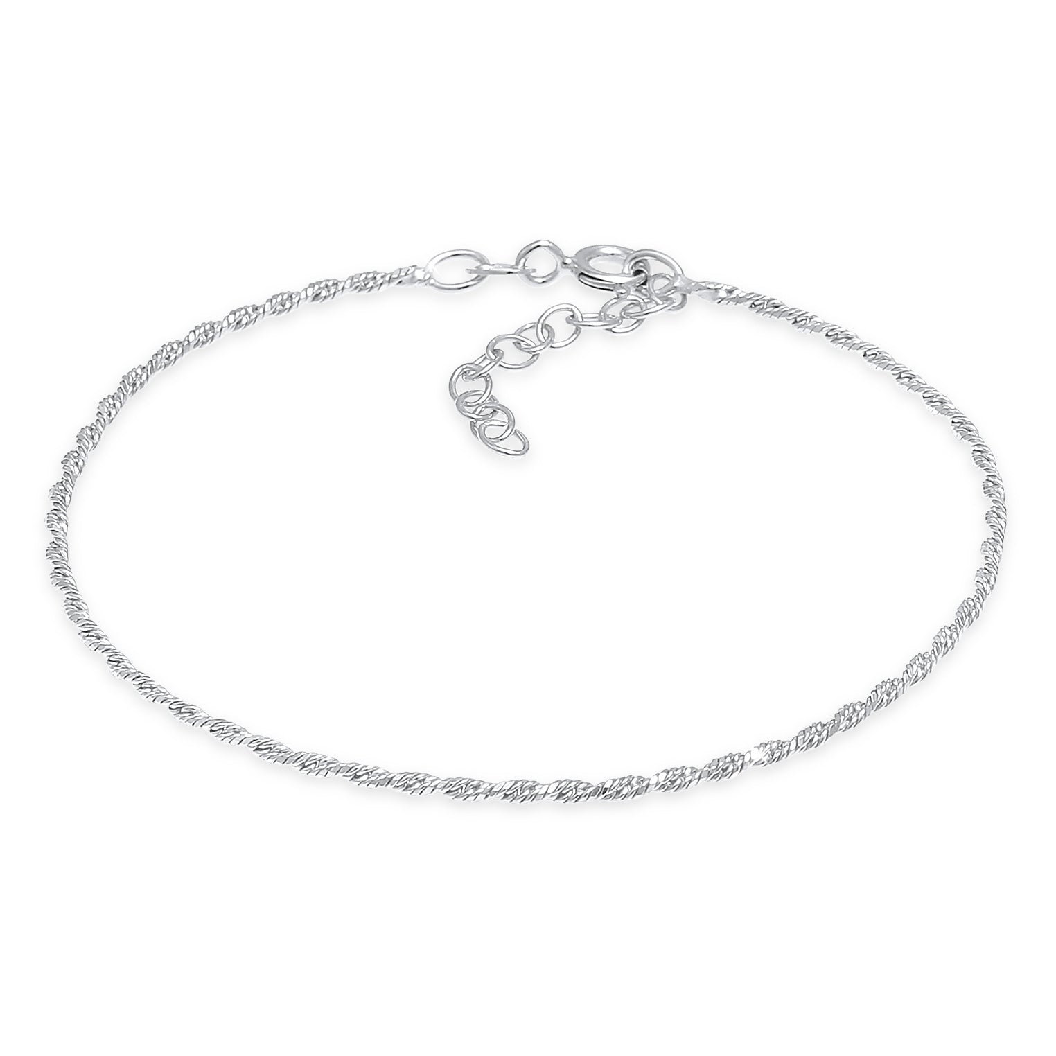 Silber - Elli | Kordel-Armband | 925er Sterling Silber