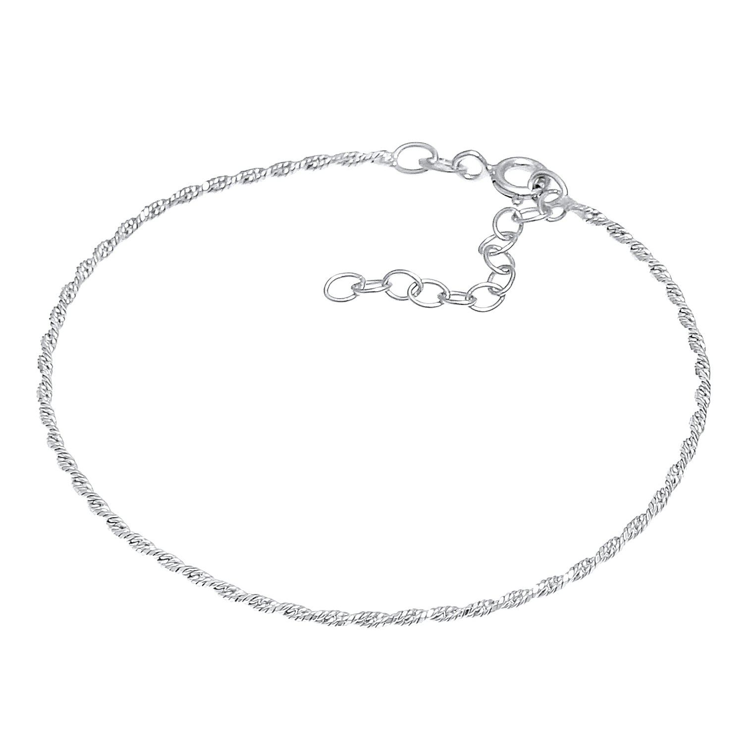Silber - Elli | Kordel-Armband | 925er Sterling Silber