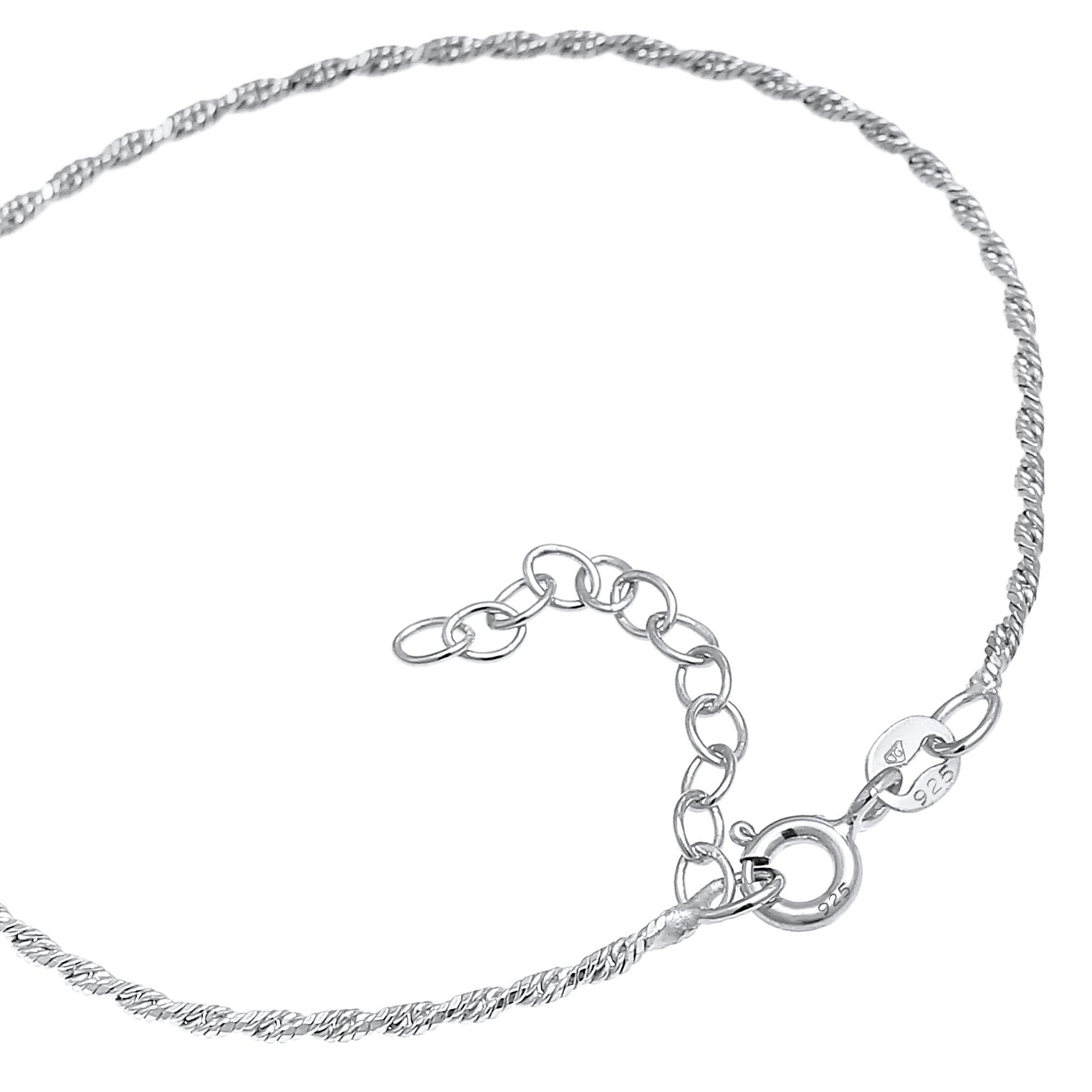 Silber - Elli | Kordel-Armband | 925er Sterling Silber