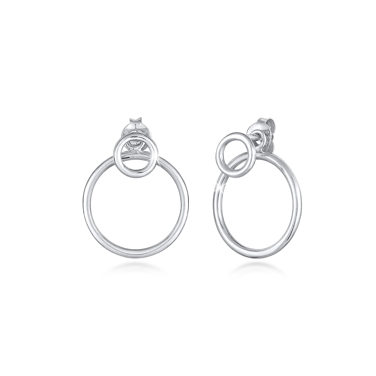 Sterling silver deals hoop earring jackets