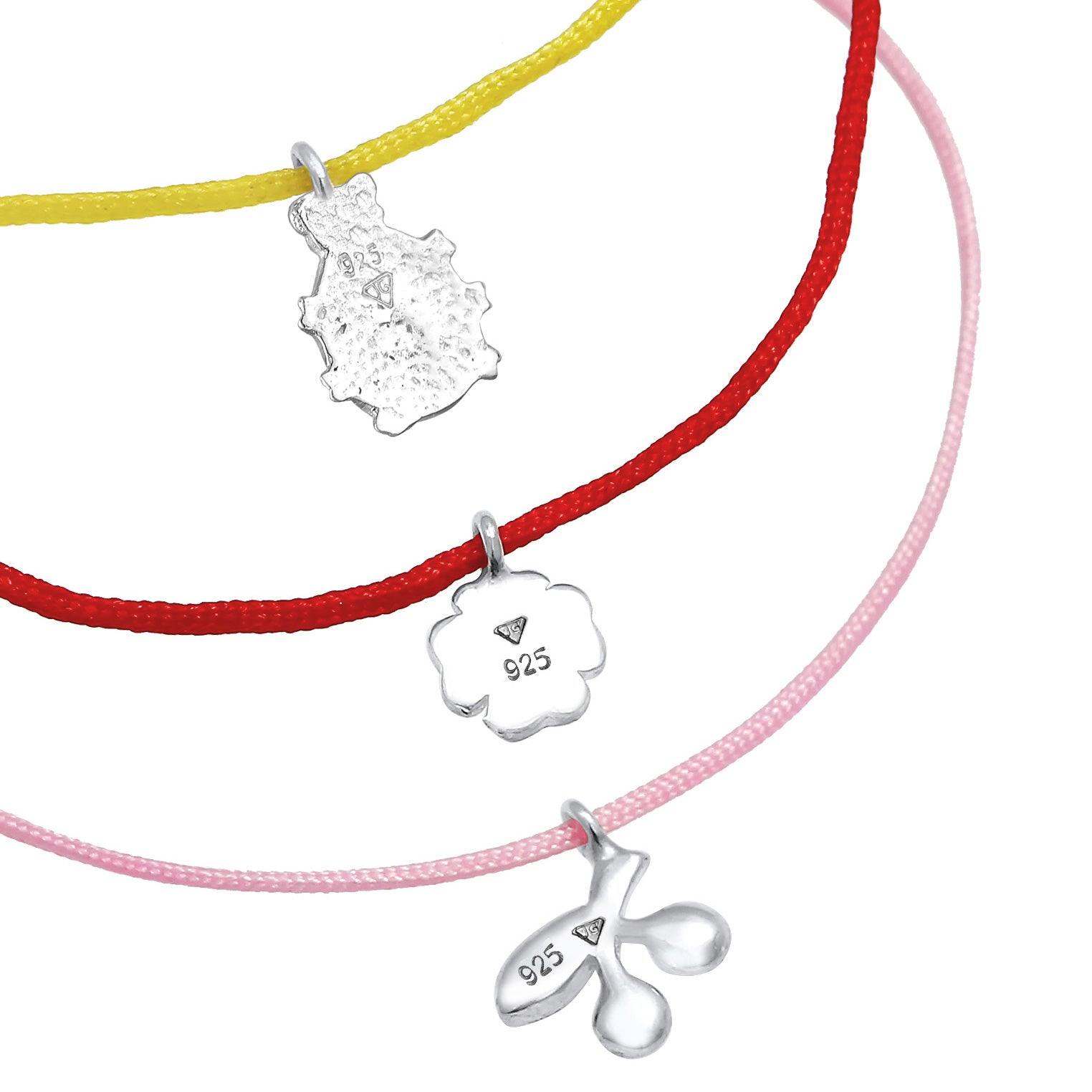 Silber - Elli | Armbandset Kirsche | Kristall ( Rot ) | 925er Sterling Silber