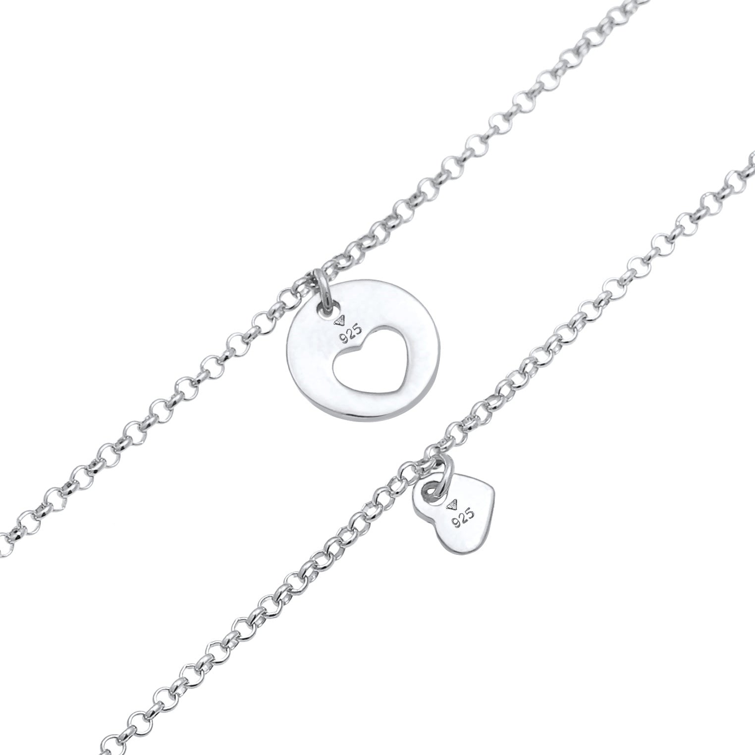 Silber - Elli | Mutter-Kind-Armbandset | 925er Sterling Silber