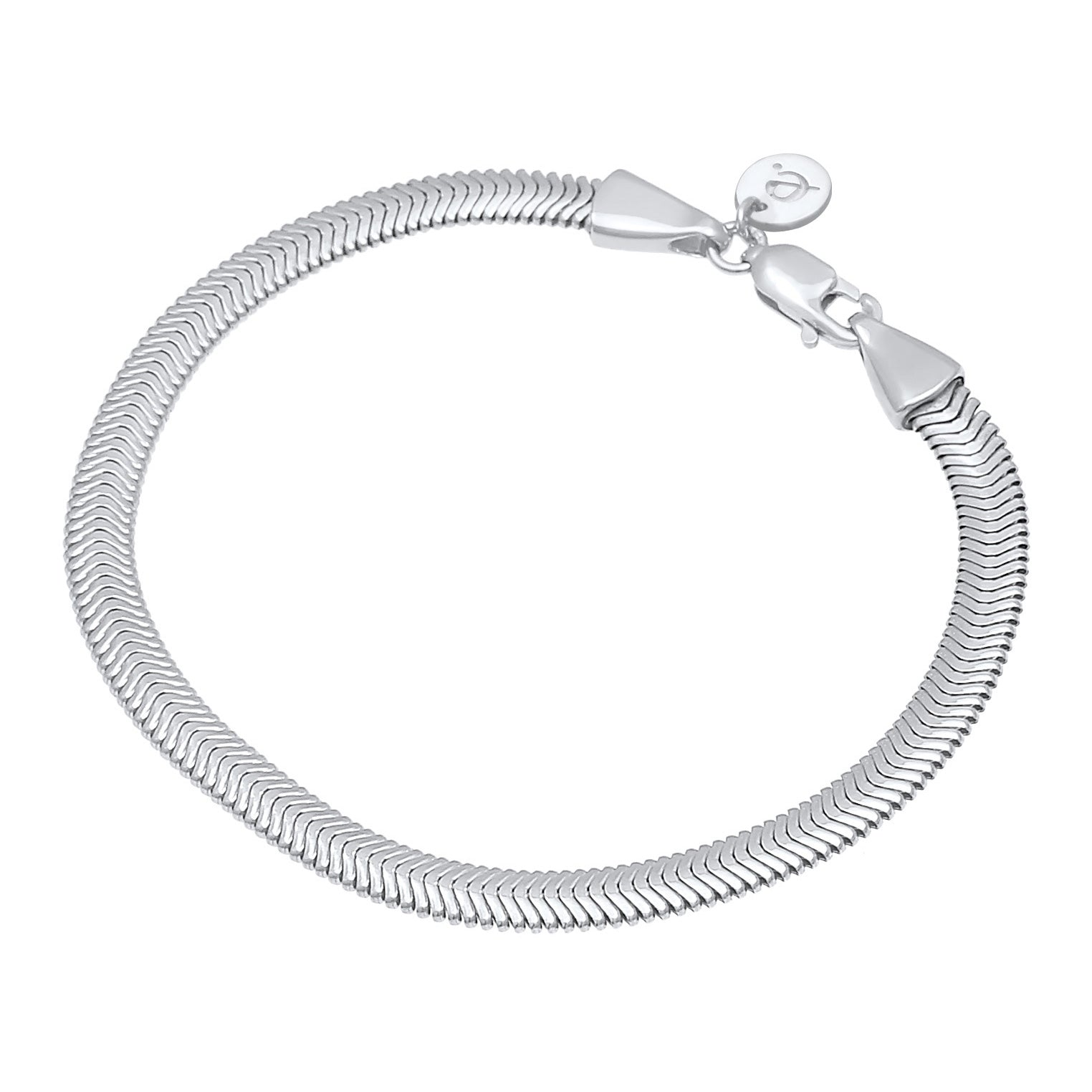 Silber - Elli PREMIUM | Schlangen-Armband | 925er Sterling Silber