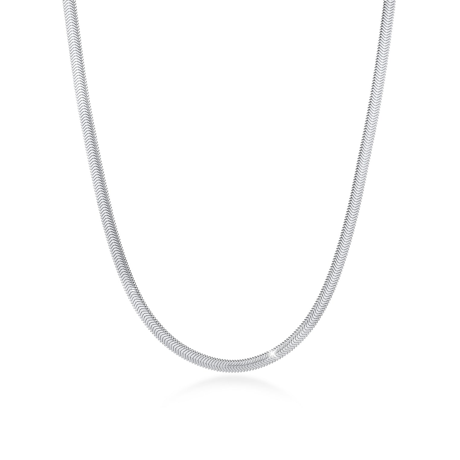 Silber - Elli PREMIUM | Schlangen-Halskette | 925er Sterling Silber
