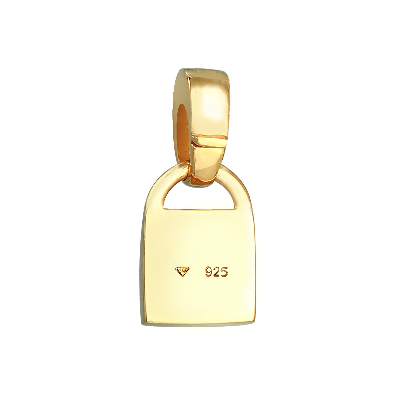 Gold - Elli | Anhänger | Amazonit ( Blau ) | 925 Sterling Silber vergoldet