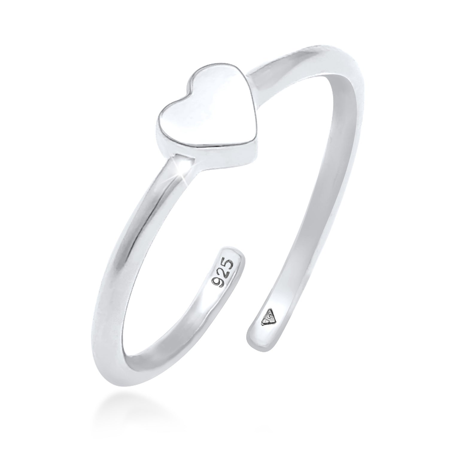 Silber - Elli | Ring Herz | 925er Sterling Silber