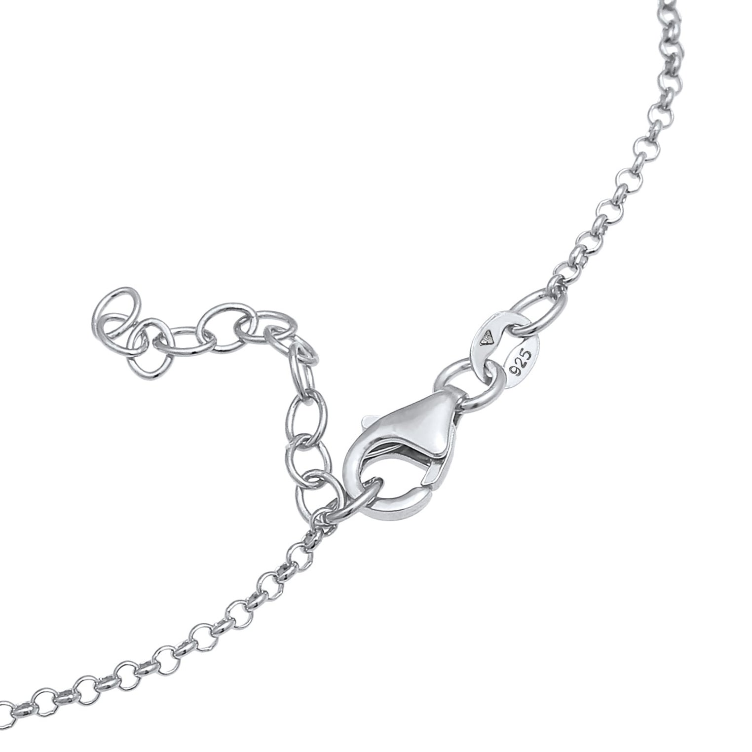 Silber - Elli | Fußkettchen Kreuz | 925er Sterling Silber